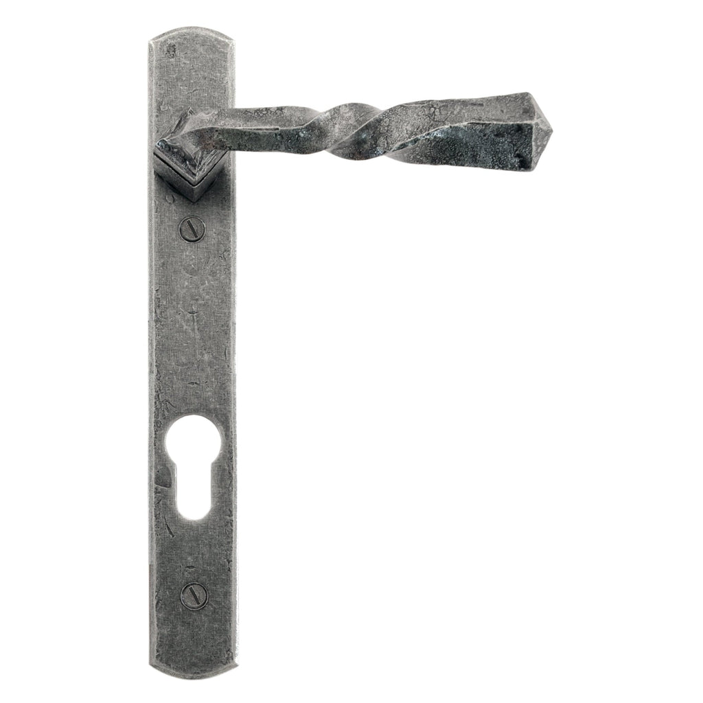 Pewter Narrow Lever Espag. Lock Set | From The Anvil-Espagnolette-Yester Home