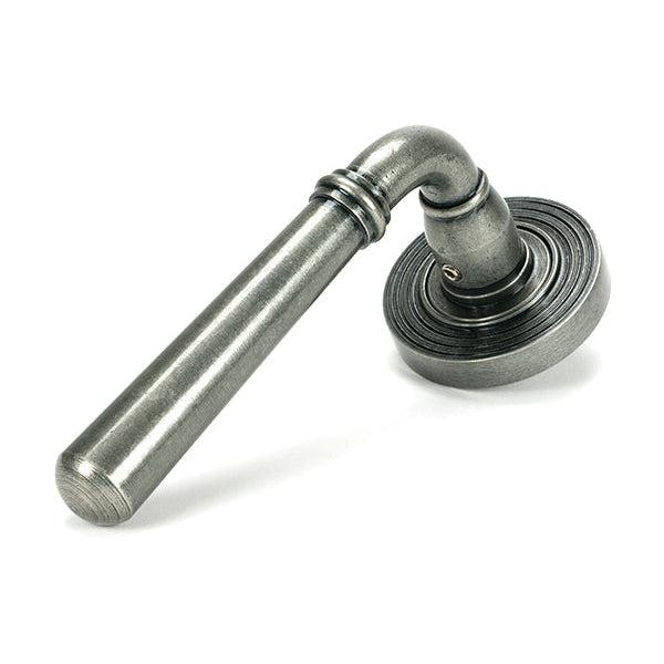 Pewter Newbury Lever on Rose Set (Beehive) | From The Anvil-Concealed-Yester Home