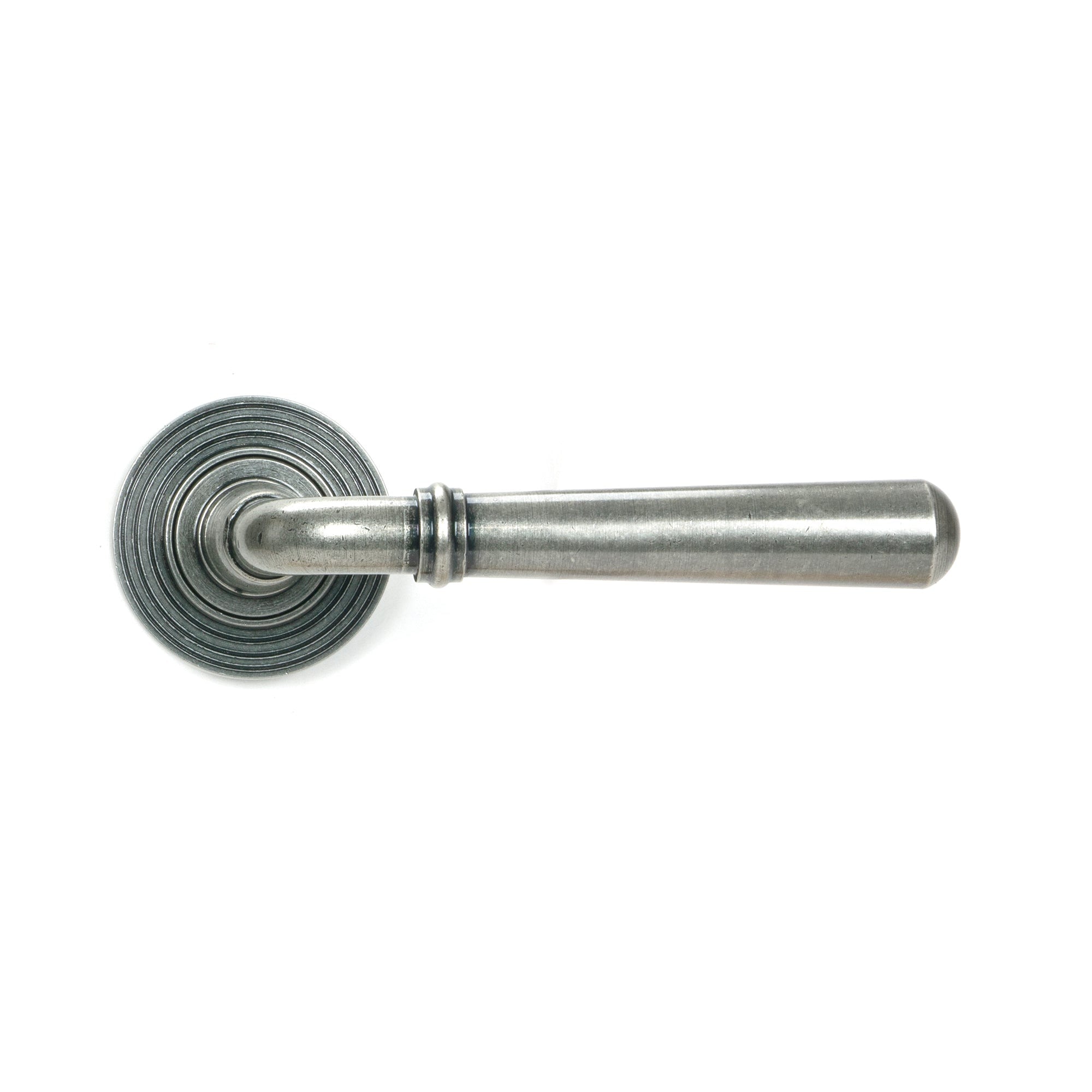 Pewter Newbury Lever on Rose Set (Beehive) - Unsprung | From The Anvil-Concealed-Yester Home