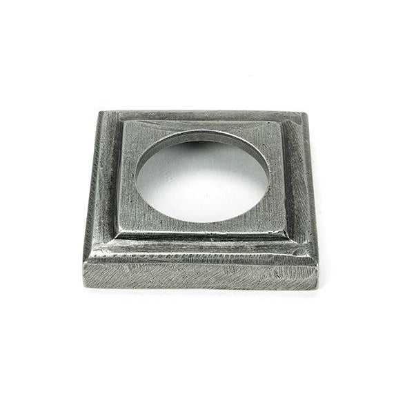 Pewter Newbury Lever on Rose Set (Square) - Unsprung | From The Anvil-Concealed-Yester Home