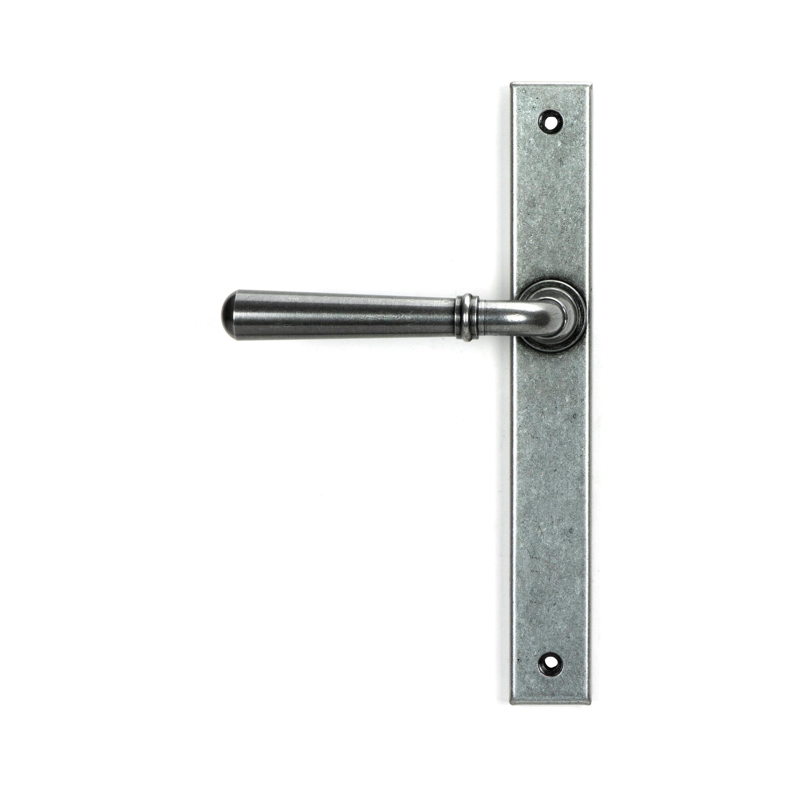 Pewter Newbury Slimline Lever Espag. Lock Set | From The Anvil - Espagnolette - From The Anvil - Yester Home