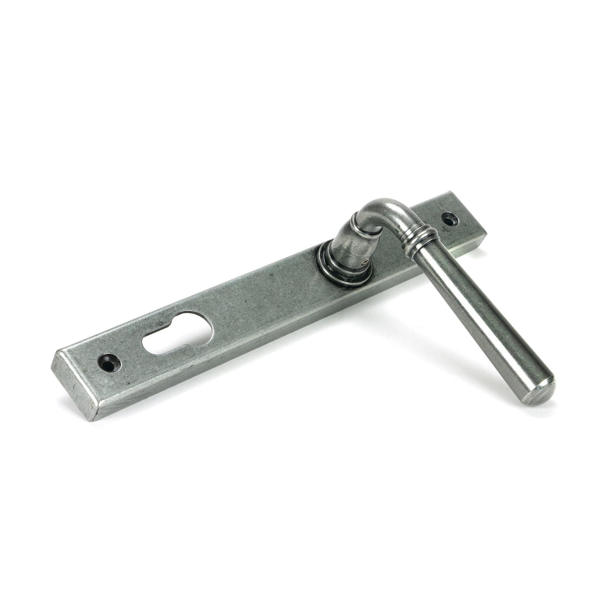 Pewter Newbury Slimline Lever Espag. Lock Set | From The Anvil - Espagnolette - From The Anvil - Yester Home