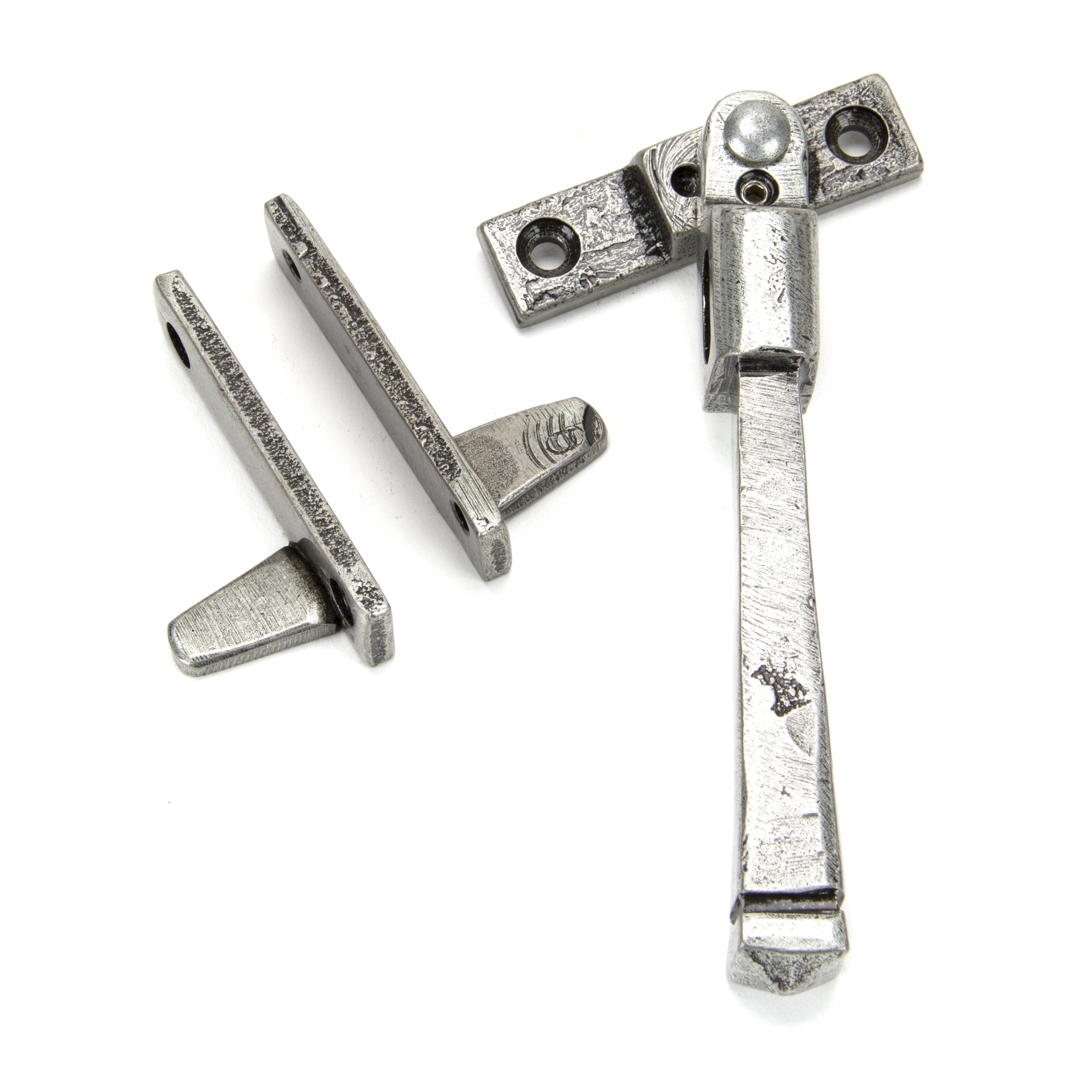 Pewter Night-Vent Locking Avon Fastener | From The Anvil-Night-Vent Fasteners-Yester Home