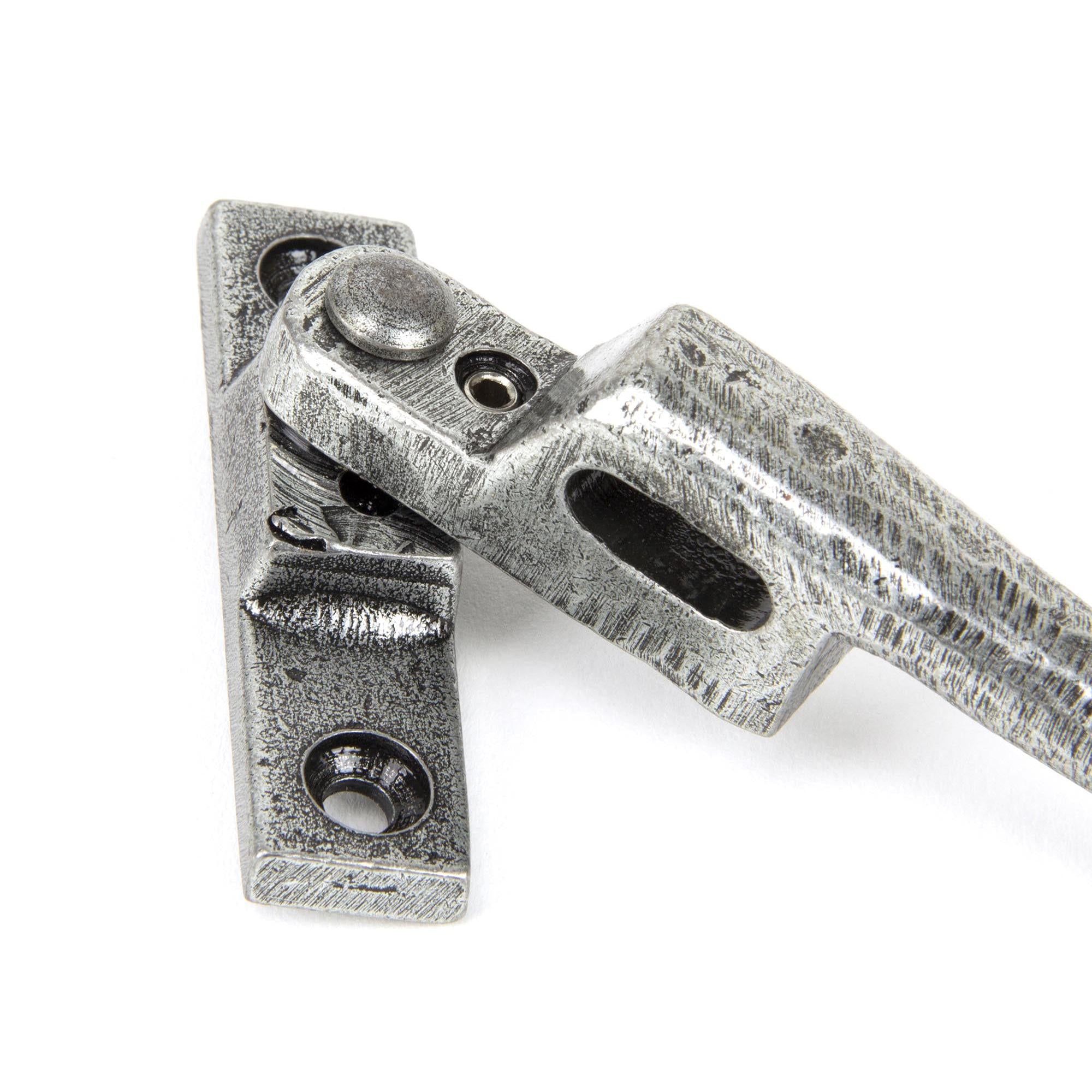 Pewter Night-Vent Locking Peardrop Fastener - LH | From The Anvil - Night-Vent Fasteners - From The Anvil - Yester Home