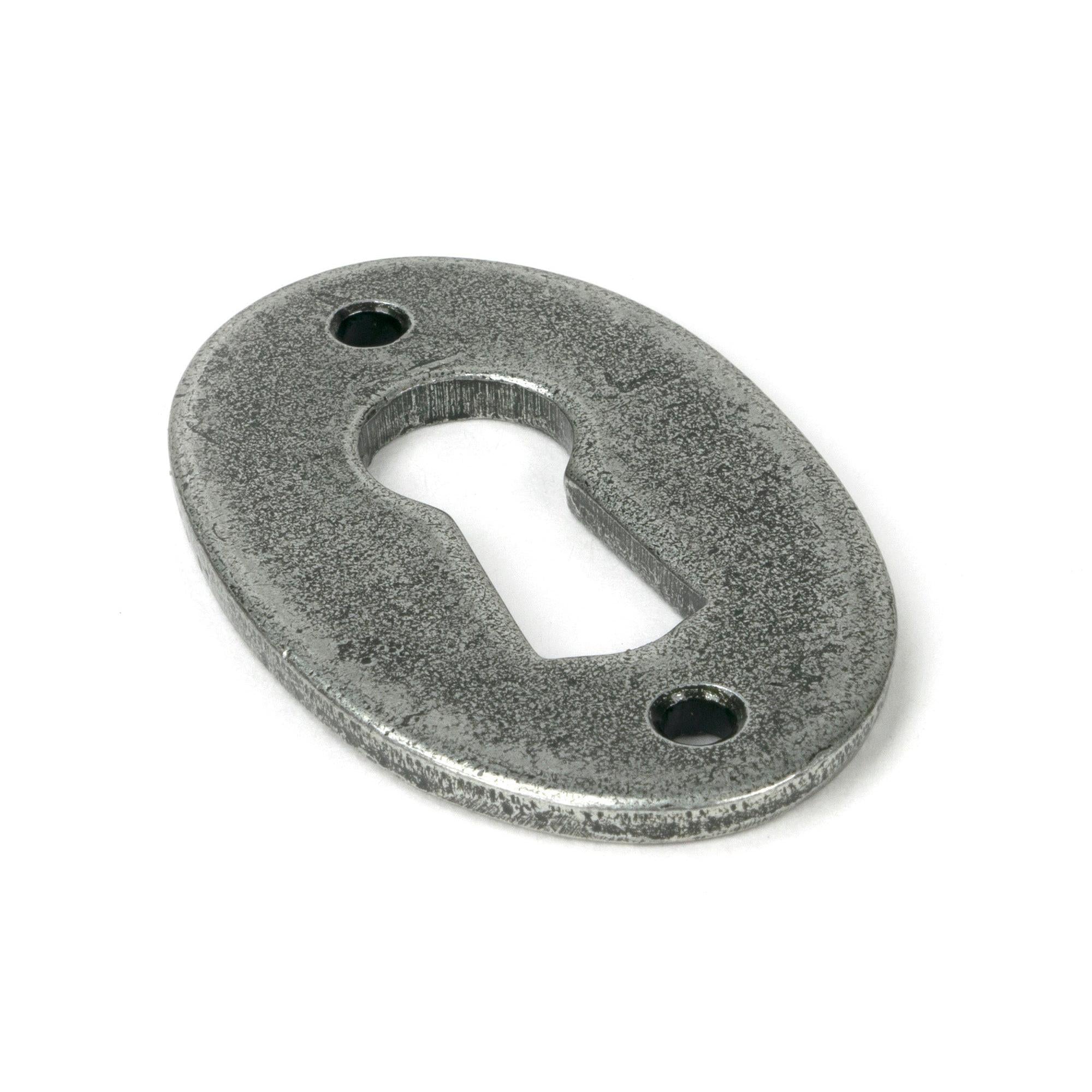 Pewter Oval Escutcheon | From The Anvil - Escutcheons - From The Anvil - Yester Home