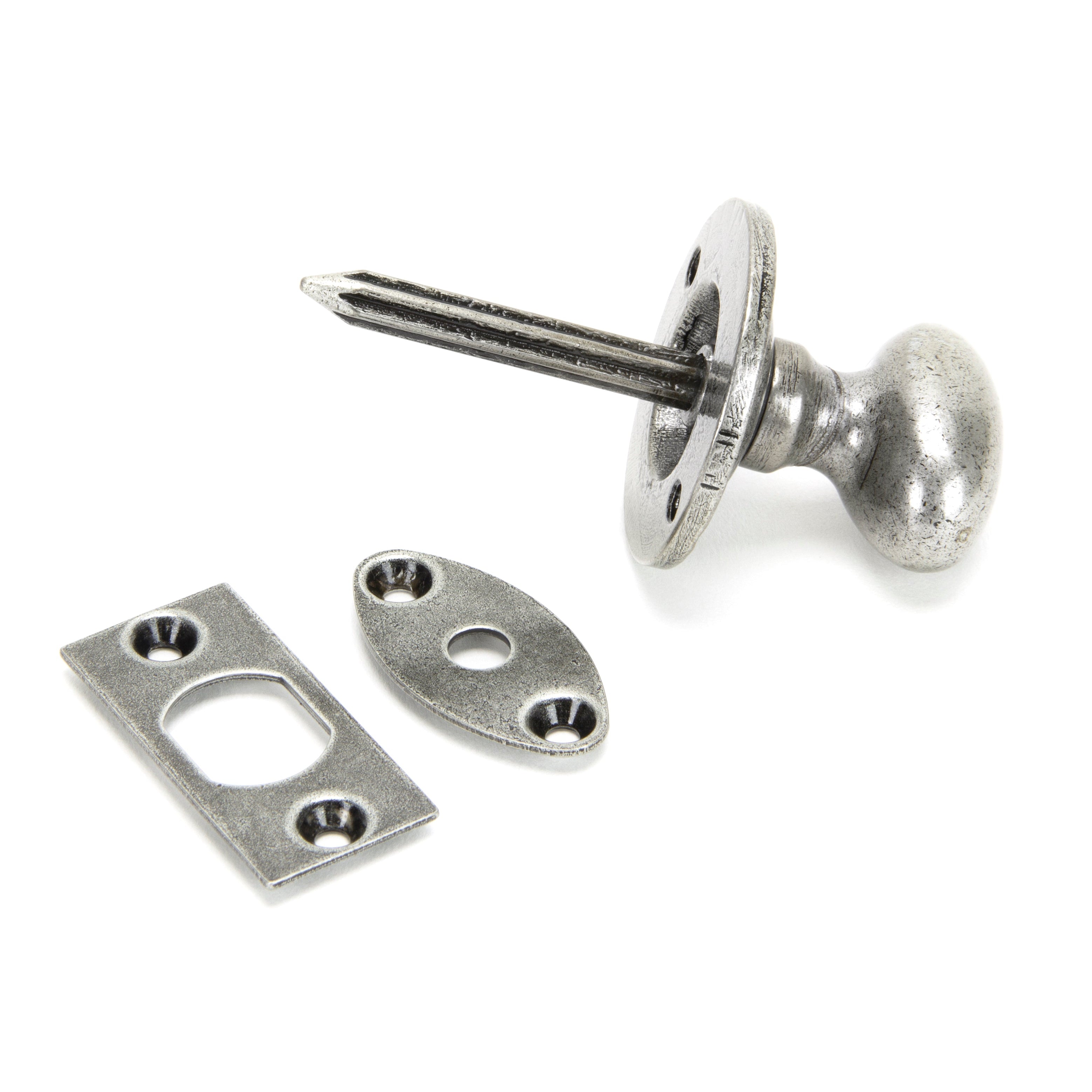 Pewter Oval Rack Bolt | From The Anvil-Bolts-Yester Home