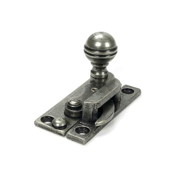 Pewter Prestbury Sash Hook Fastener - Sash Hook Fasteners - From The Anvil - Yester Home