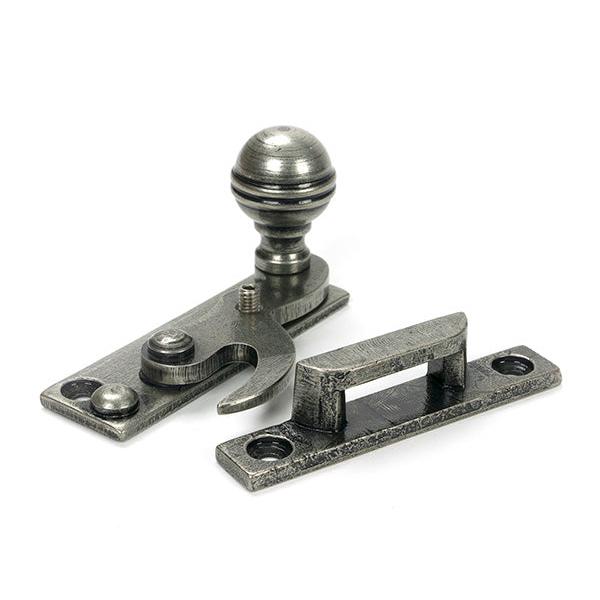 Pewter Prestbury Sash Hook Fastener - Sash Hook Fasteners - From The Anvil - Yester Home