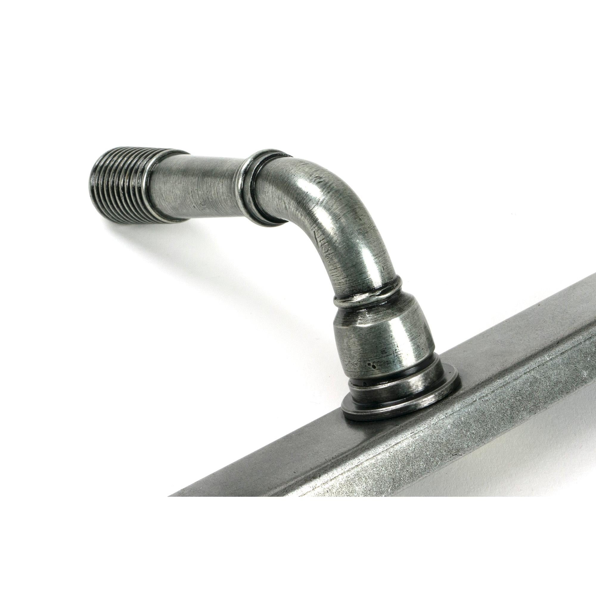 Pewter Reeded Slimline Lever Espag. Lock Set - Espagnolette - From The Anvil - Yester Home