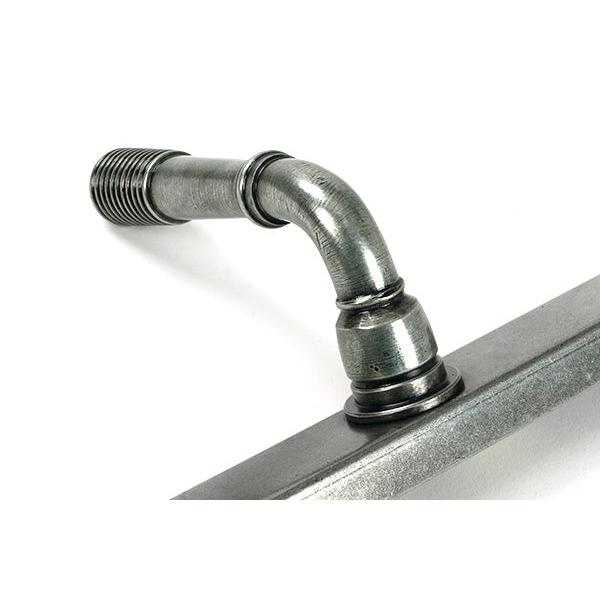 Pewter Reeded Slimline Lever Espag. Lock Set - Espagnolette - From The Anvil - Yester Home