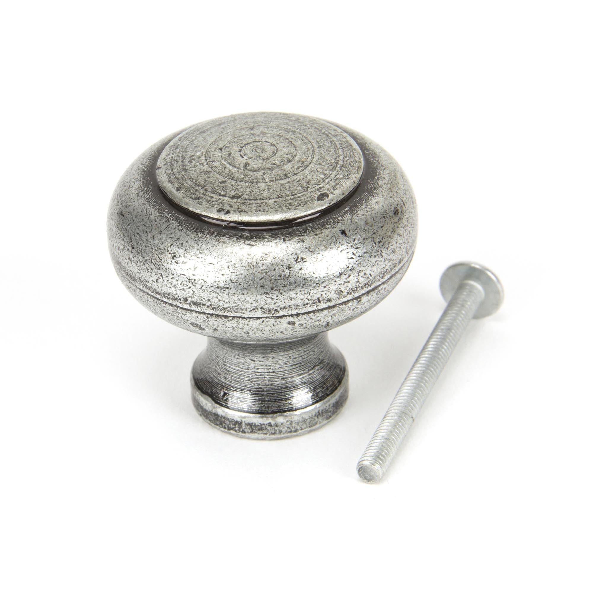 Pewter Regency Cabinet Knob - Large | From The Anvil - Cabinet Knobs - From The Anvil - Yester Home