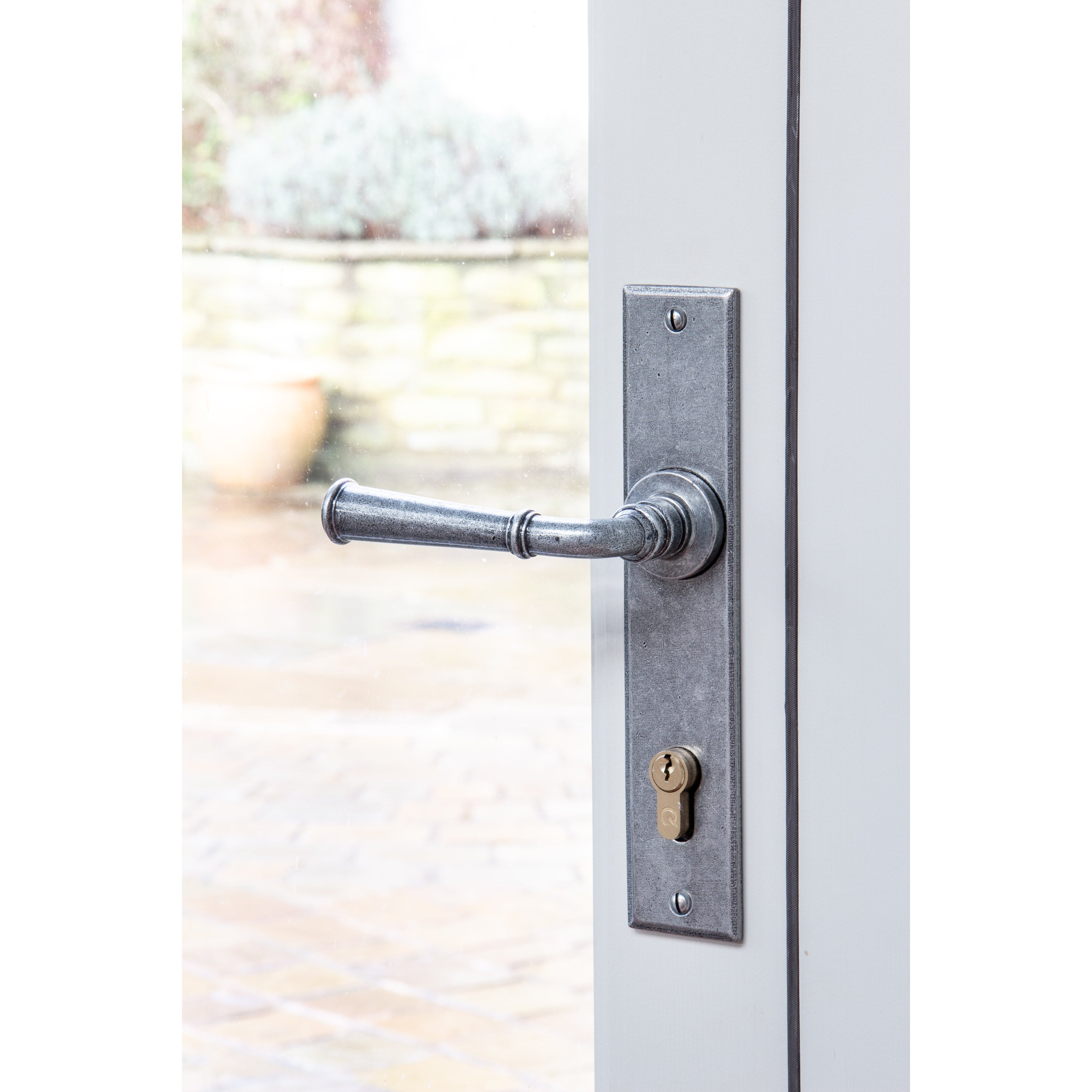 Pewter Regency Lever Espag. Lock Set | From The Anvil-Espagnolette-Yester Home