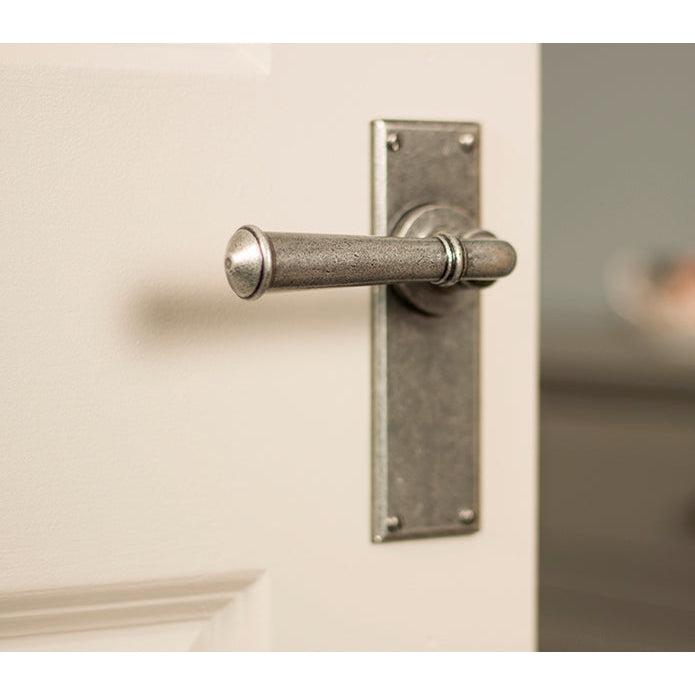 Pewter Regency Lever Latch Set | From The Anvil-Lever Latch-Yester Home