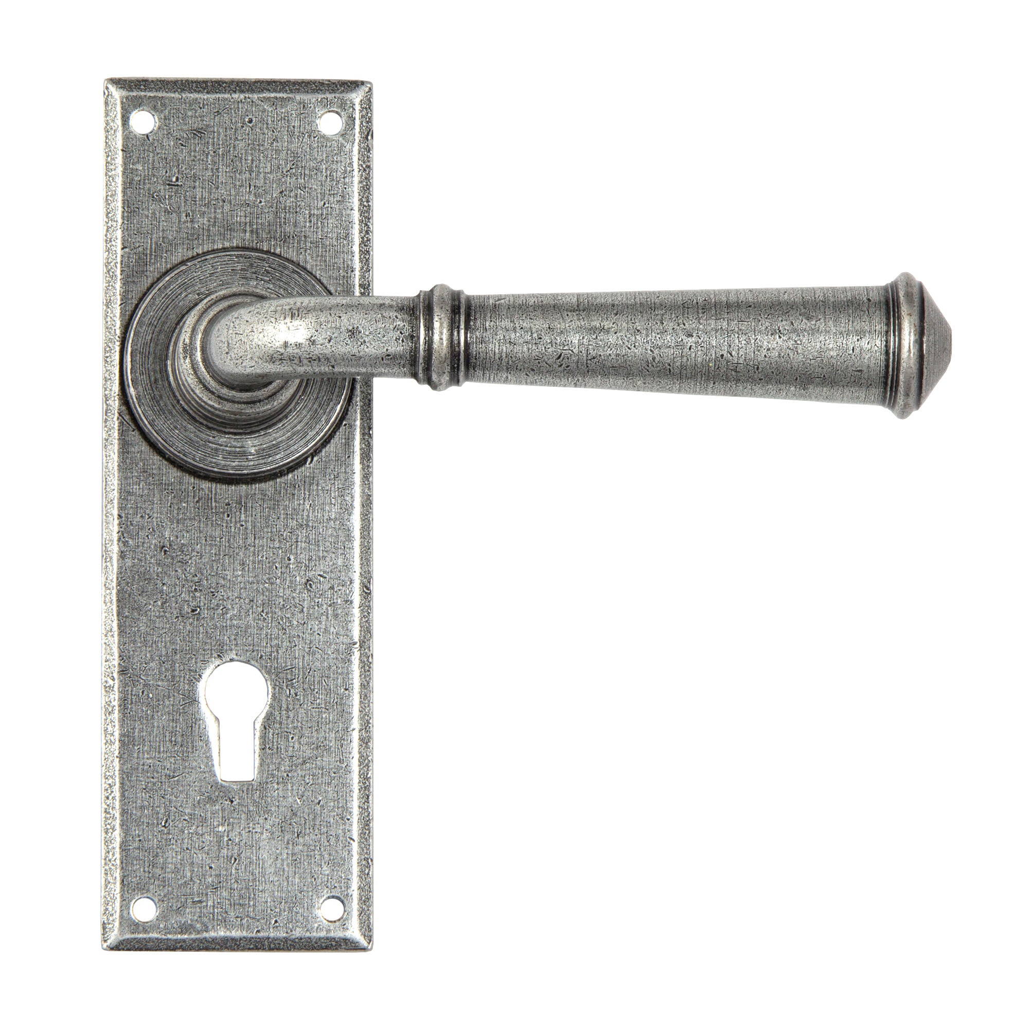 Pewter Regency Lever Lock set | From The Anvil - Lever Lock - From The Anvil - Yester Home
