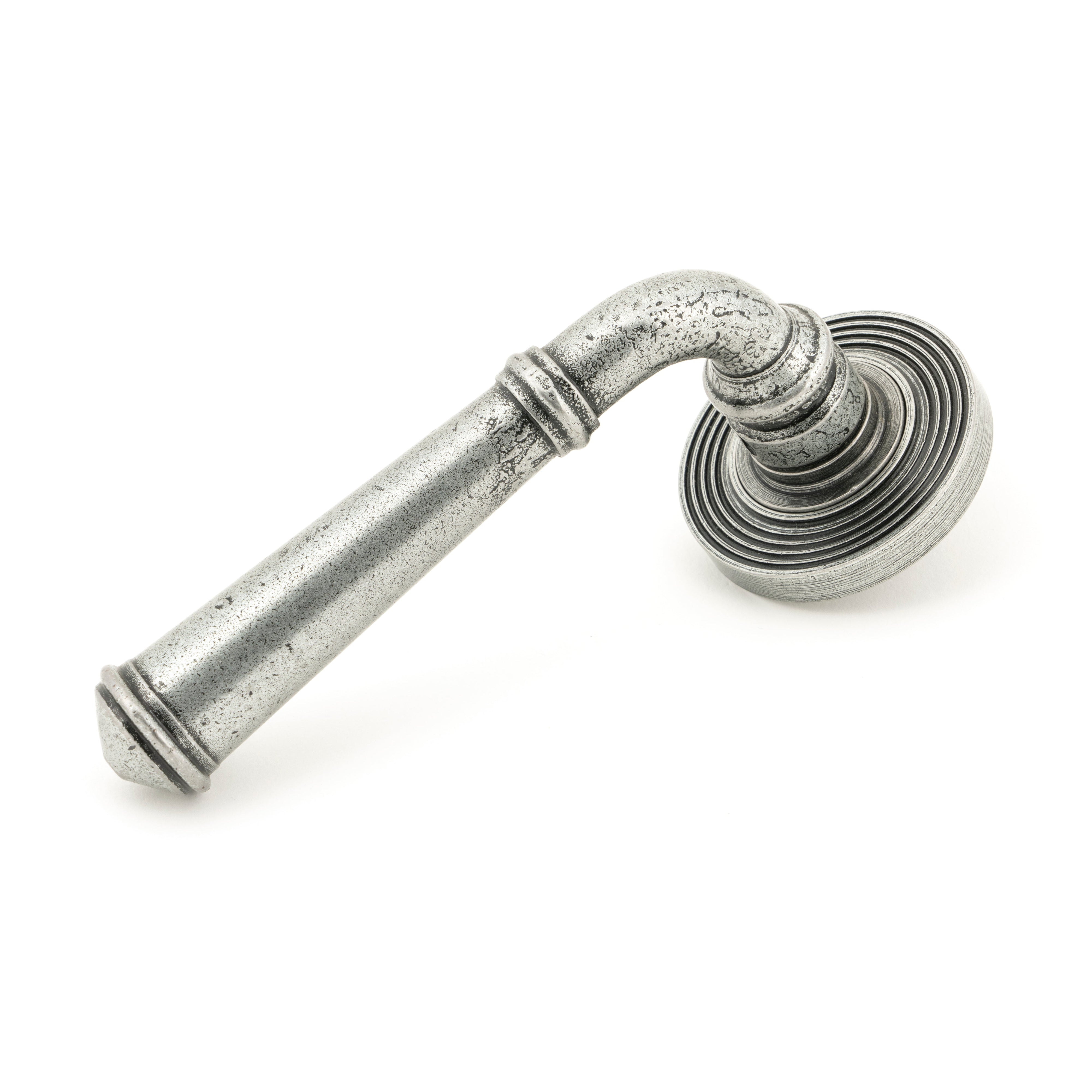 Pewter Regency Lever on Rose Set (Beehive) | From The Anvil-Concealed-Yester Home