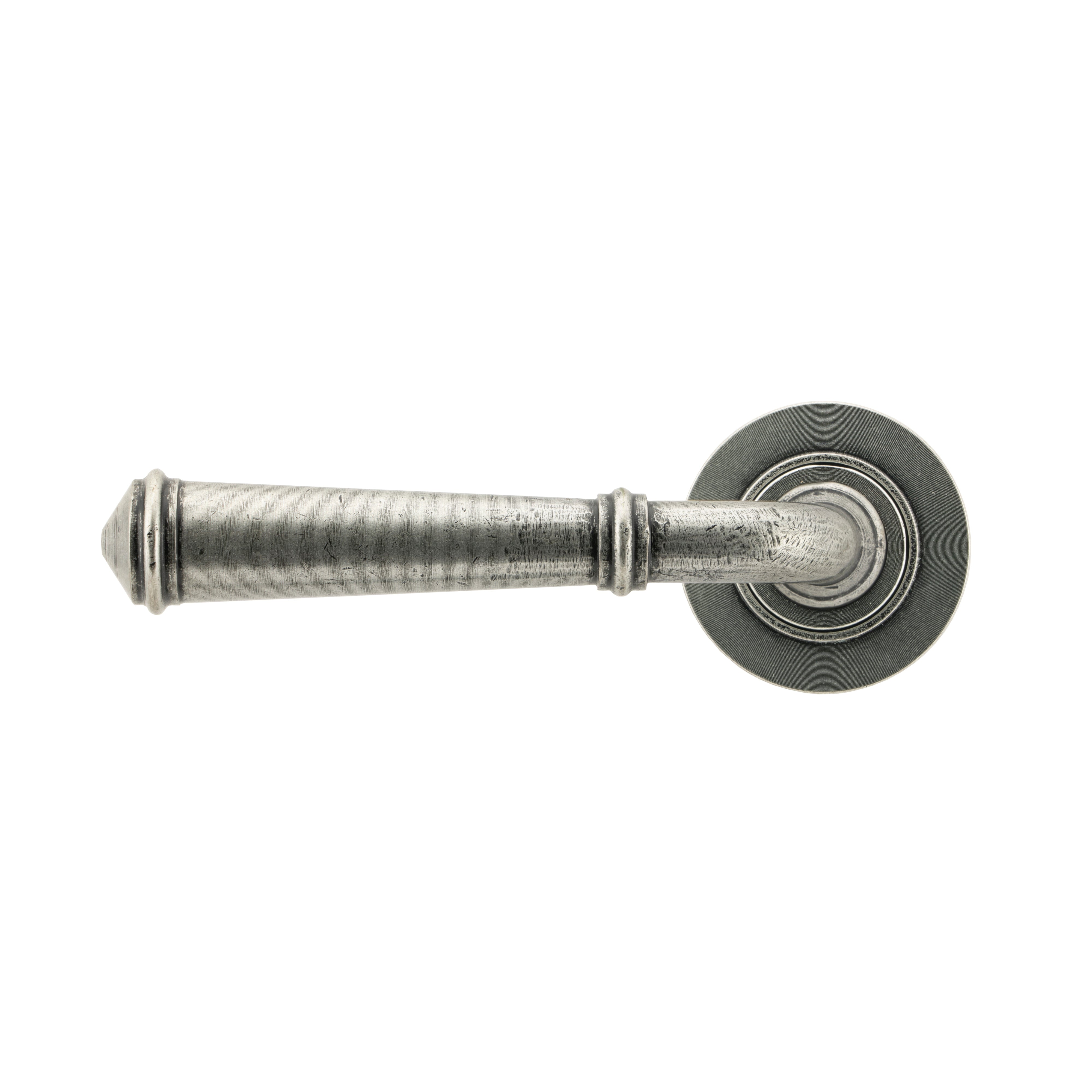 Pewter Regency Lever on Rose Set (Plain) | From The Anvil-Concealed-Yester Home