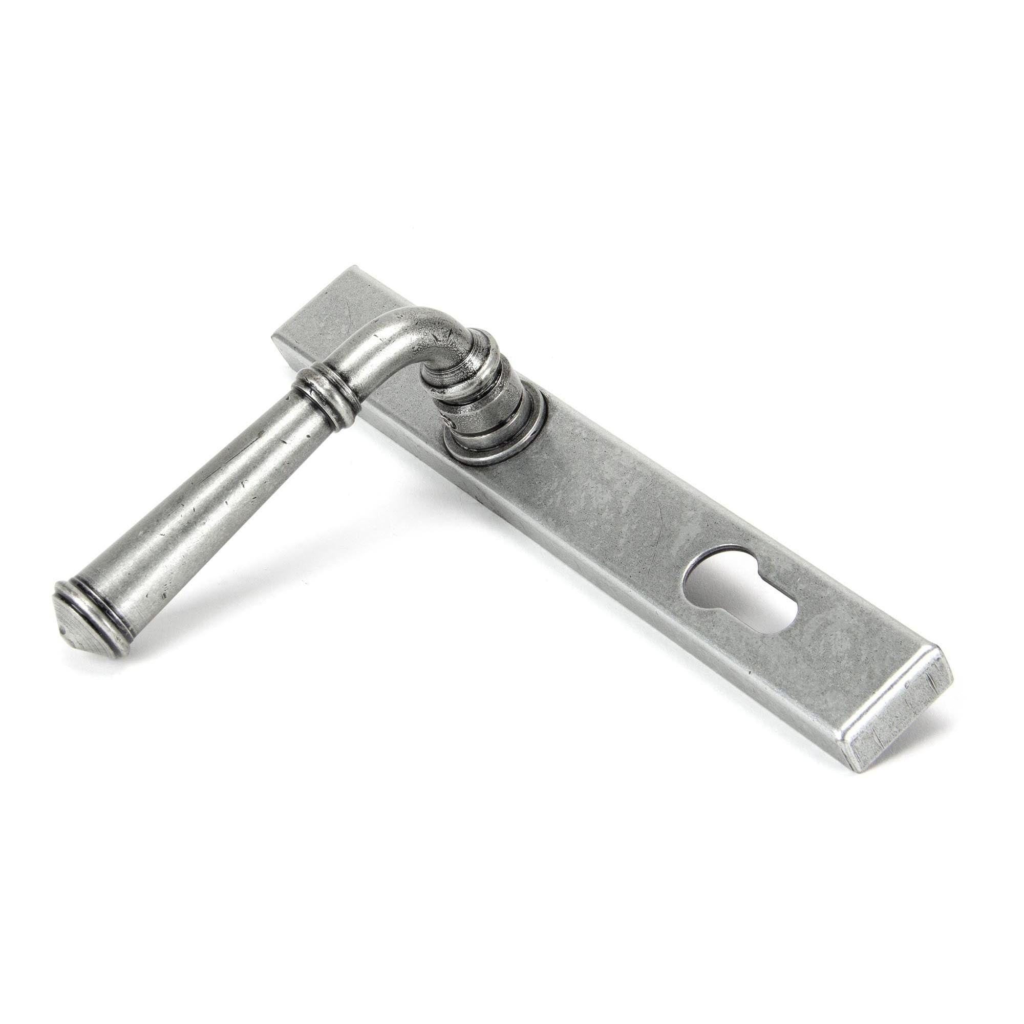 Pewter Regency Slimline Lever Espag. Lock Set | From The Anvil - Espagnolette - From The Anvil - Yester Home
