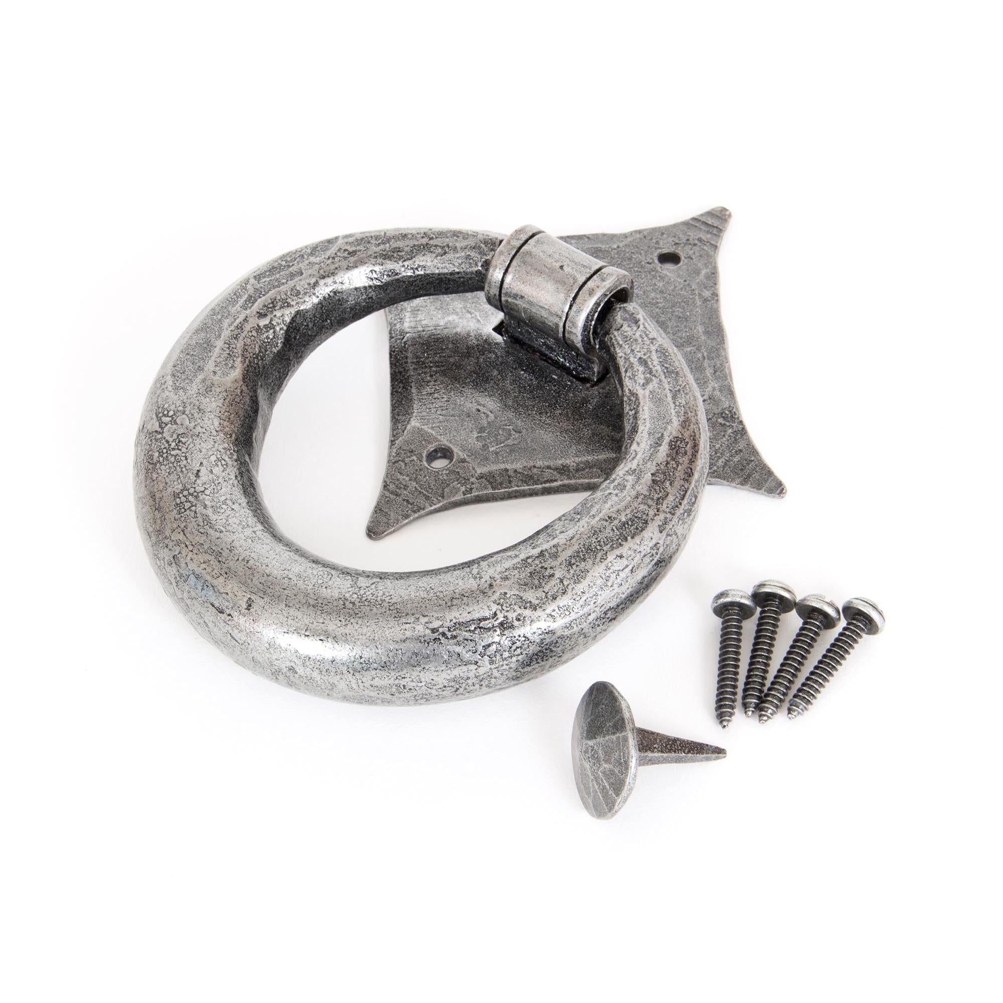 Pewter Ring Door Knocker | From The Anvil - Surface Fixed Door Knockers - From The Anvil - Yester Home