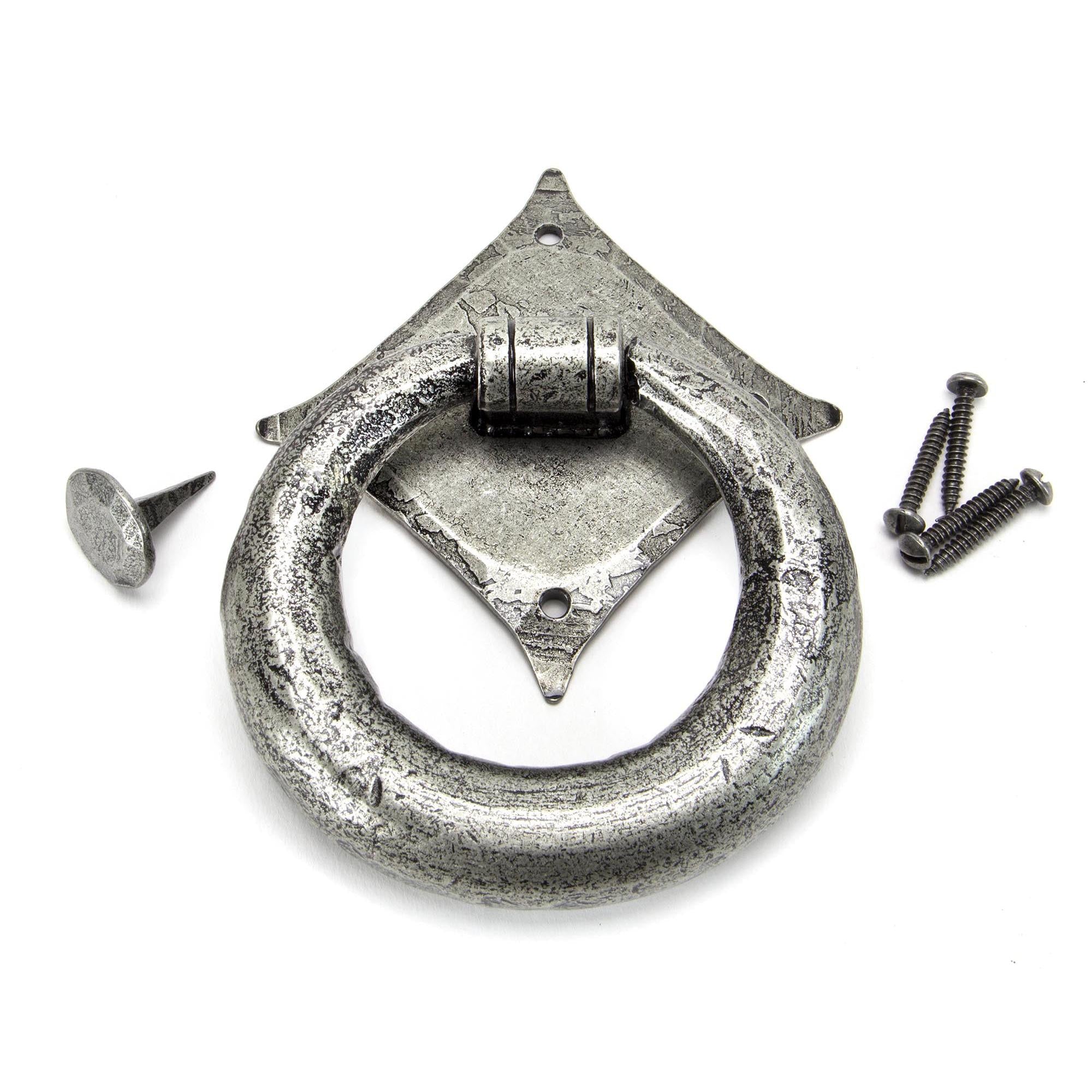 Pewter Ring Door Knocker | From The Anvil - Surface Fixed Door Knockers - From The Anvil - Yester Home