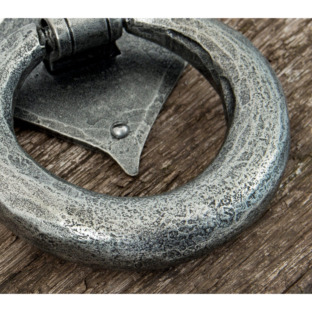 Pewter Ring Door Knocker | From The Anvil-Surface Fixed Door Knockers-Yester Home