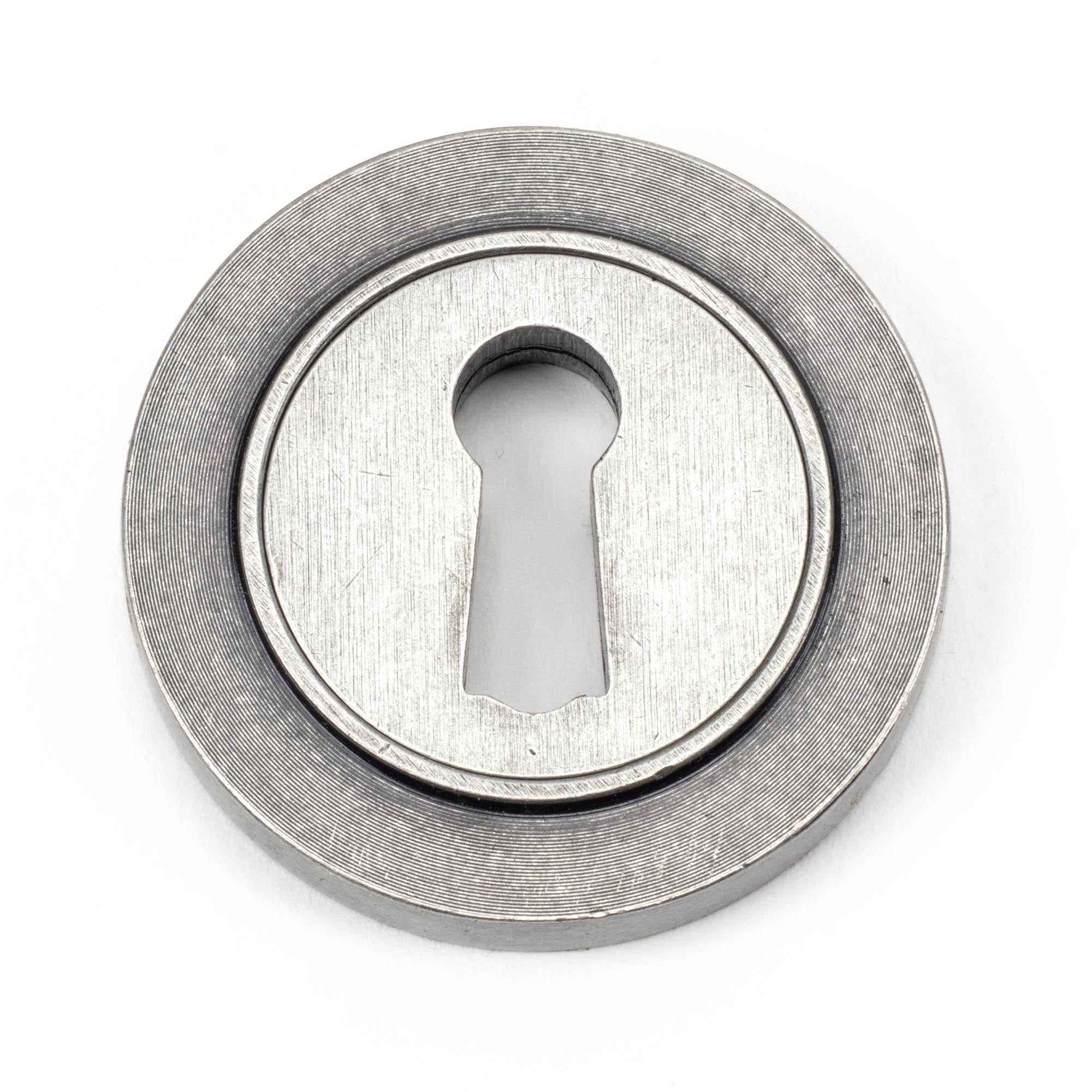 Pewter Round Escutcheon (Plain) | From The Anvil - Escutcheons - From The Anvil - Yester Home