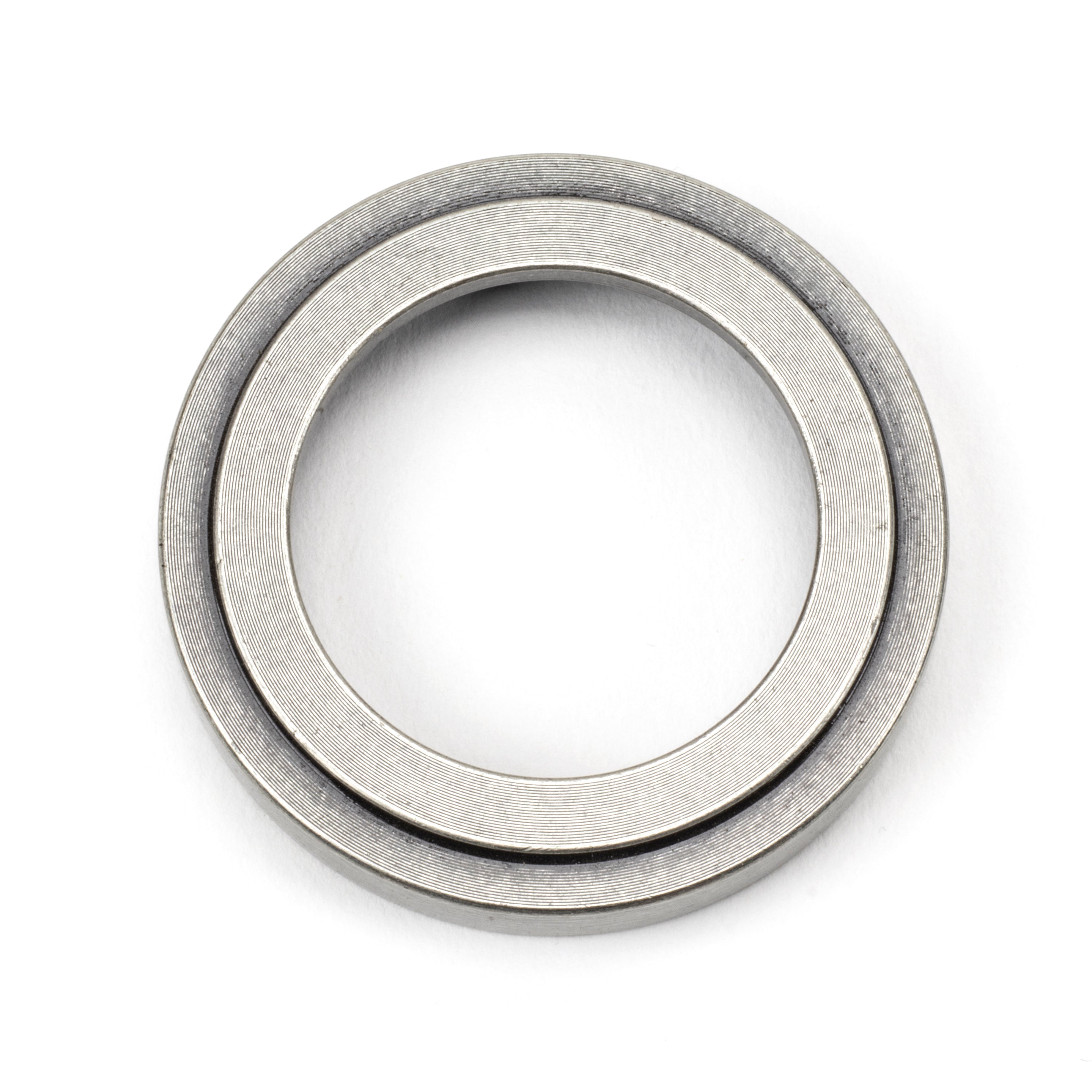Pewter Round Euro Escutcheon (Art Deco) | From The Anvil-Euro Escutcheons-Yester Home