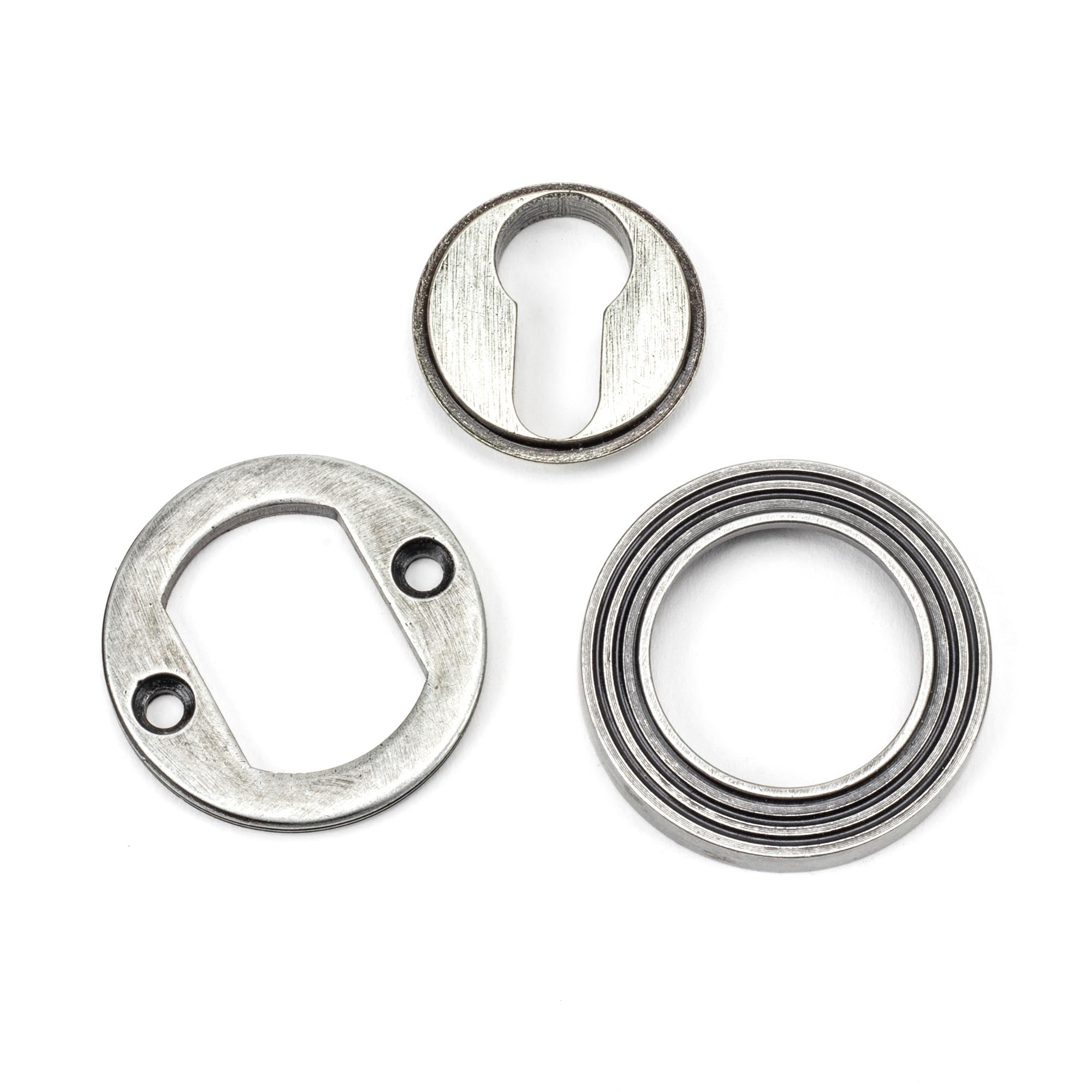 Pewter Round Euro Escutcheon (Beehive) | From The Anvil - Euro Escutcheons - From The Anvil - Yester Home