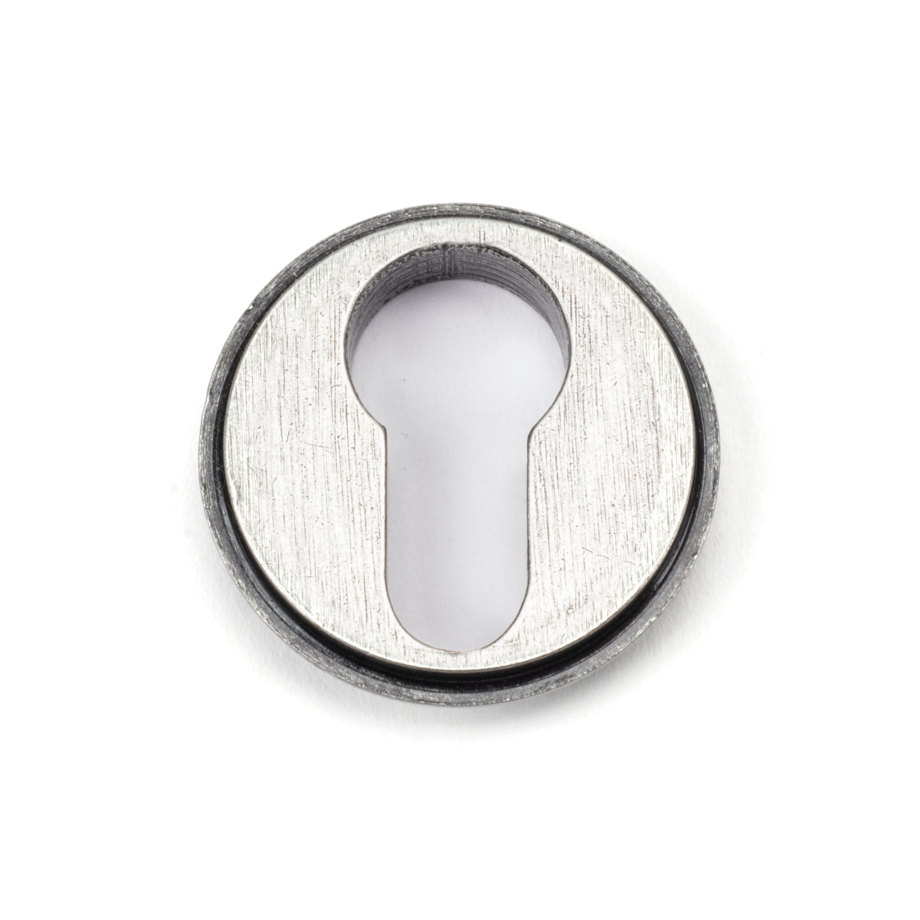 Pewter Round Euro Escutcheon (Plain) | From The Anvil-Euro Escutcheons-Yester Home