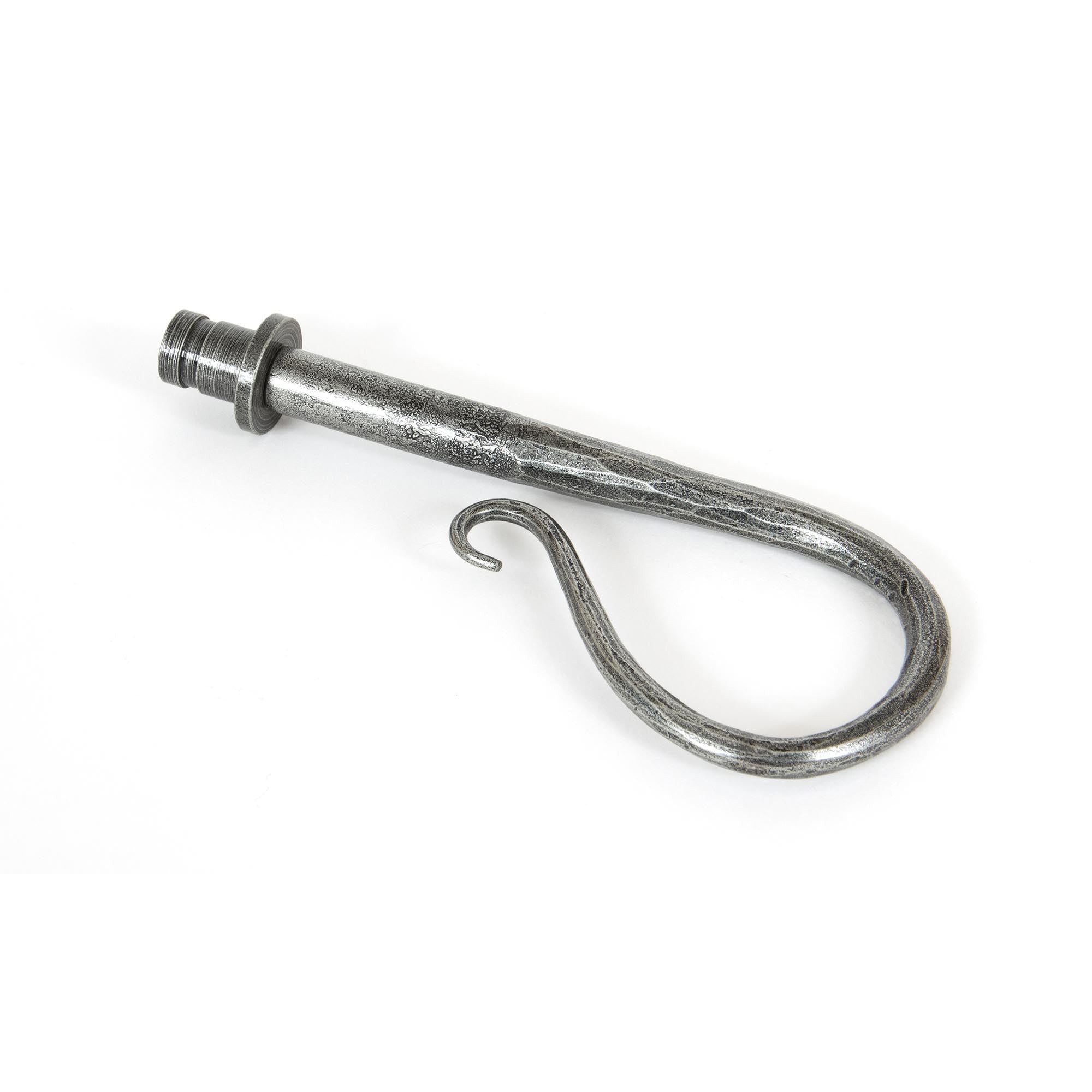 Pewter Shepherd's Crook Curtain Finial (pair) | From The Anvil - Finials - From The Anvil - Yester Home