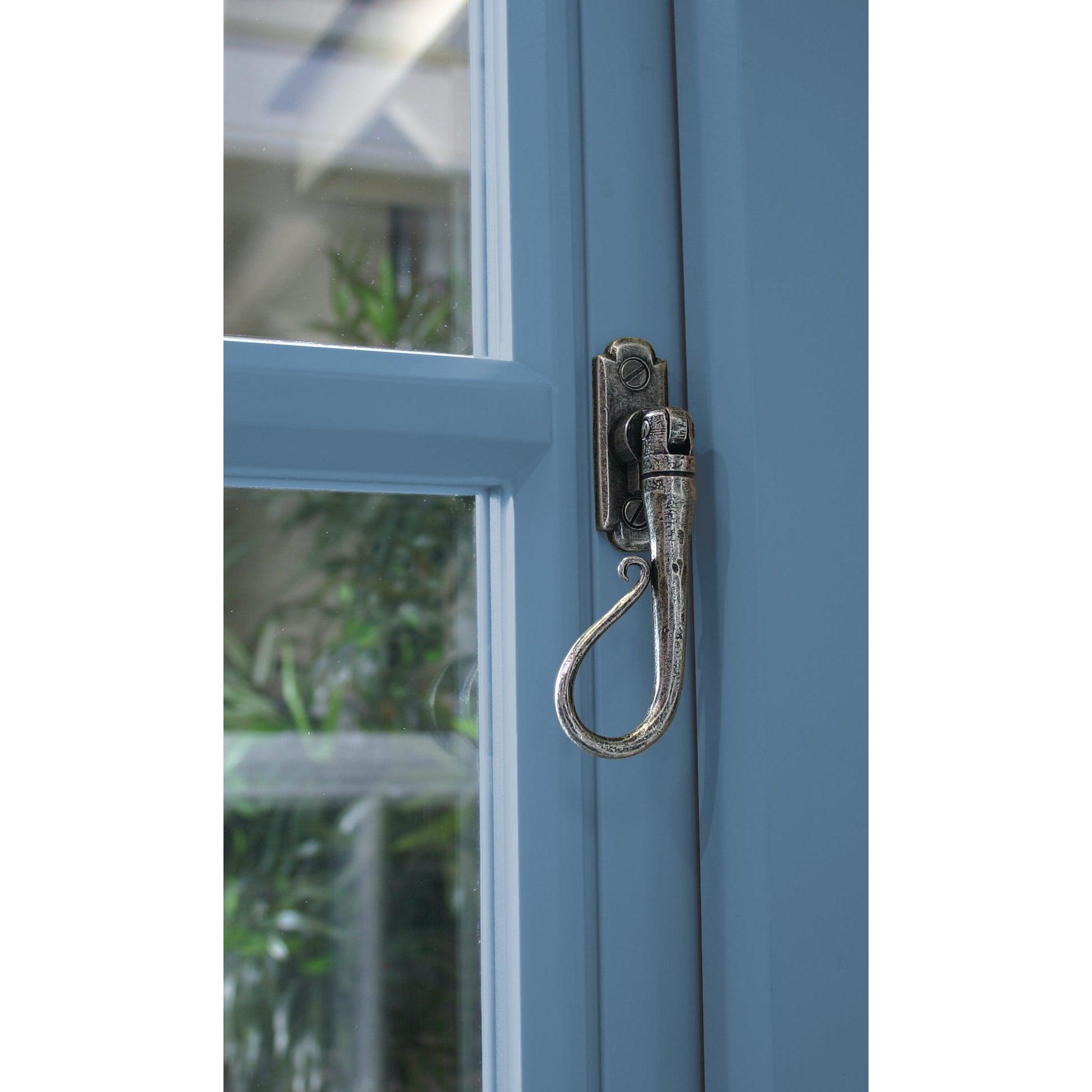Pewter Shepherd's Crook Espag - LH | From The Anvil-Espag. Fasteners-Yester Home