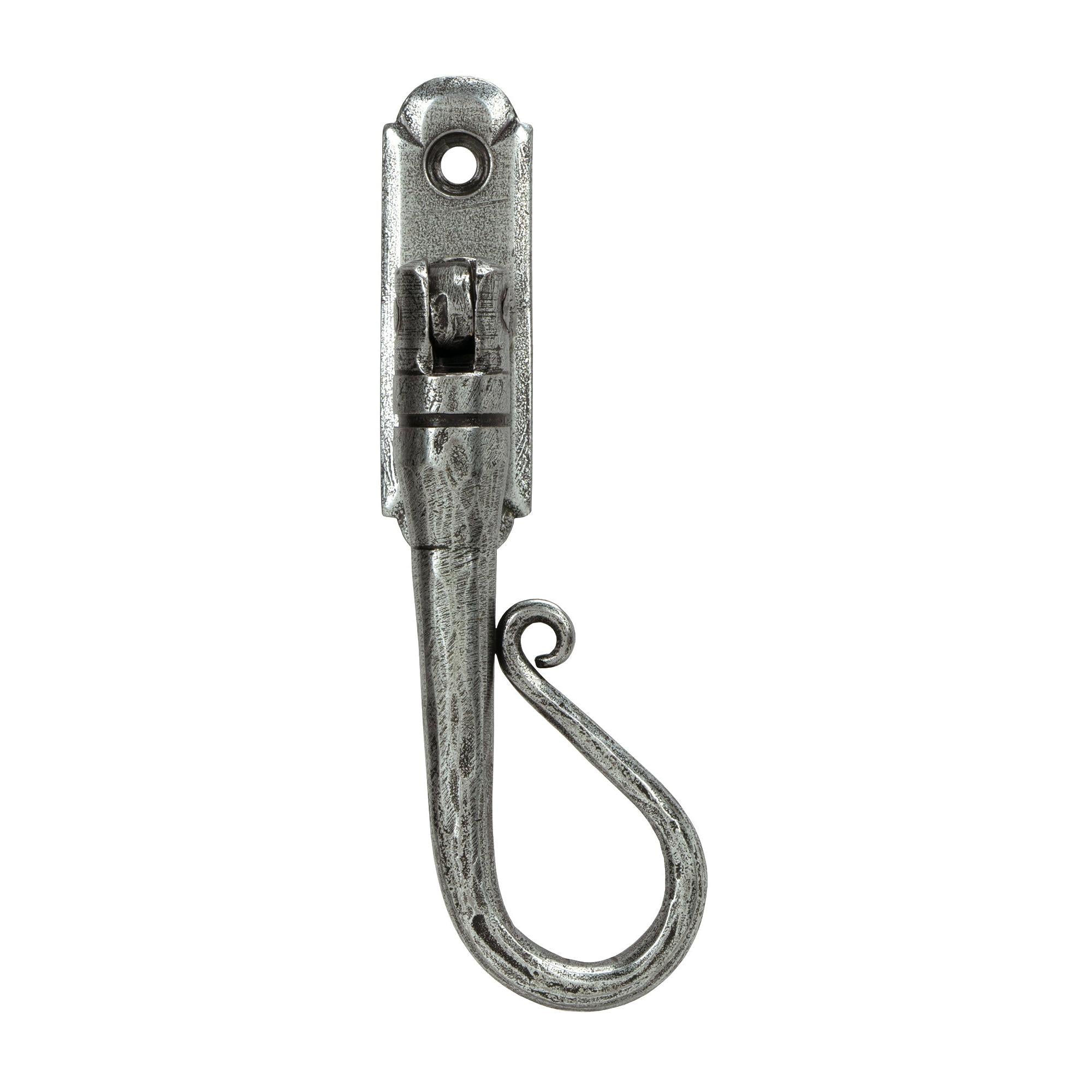 Pewter Shepherd's Crook Espag - RH | From The Anvil - Espag. Fasteners - From The Anvil - Yester Home