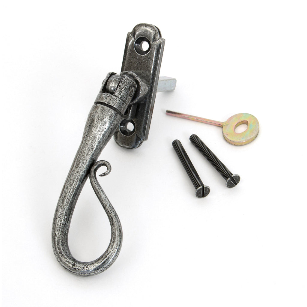 Pewter Shepherd's Crook Espag - RH | From The Anvil-Espag. Fasteners-Yester Home