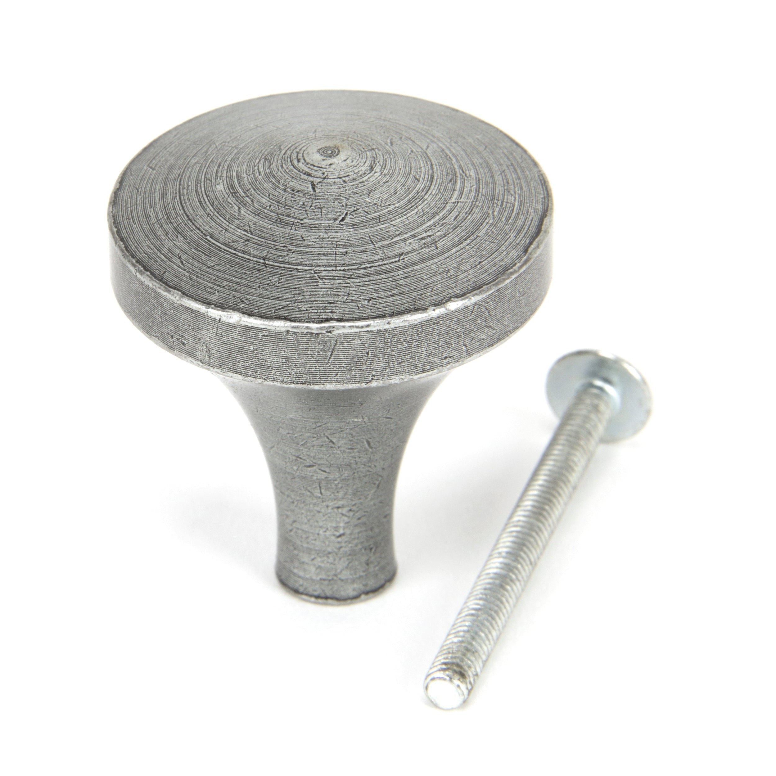 Pewter Shropshire Cabinet Knob - Large | From The Anvil-Cabinet Knobs-Yester Home