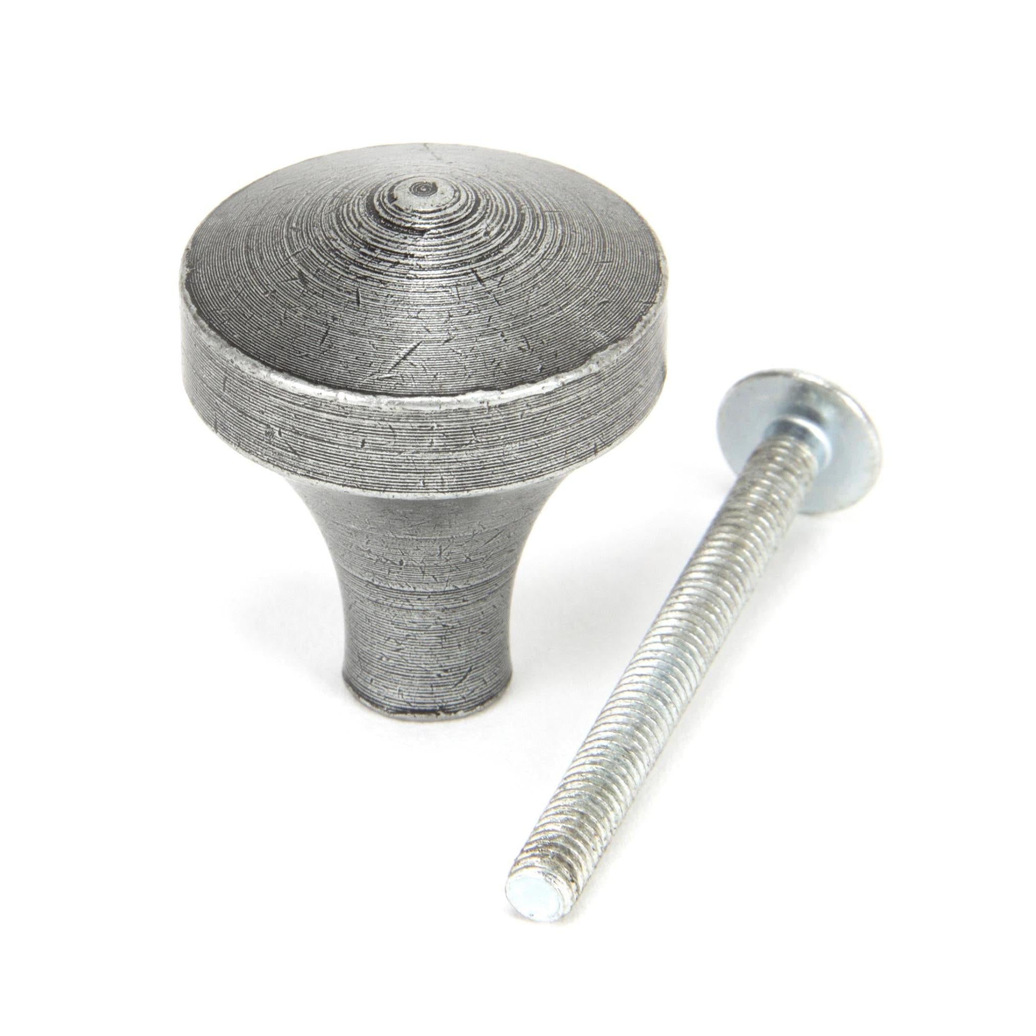 Pewter Shropshire Cabinet Knob - Small | From The Anvil - Cabinet Knobs - From The Anvil - Yester Home