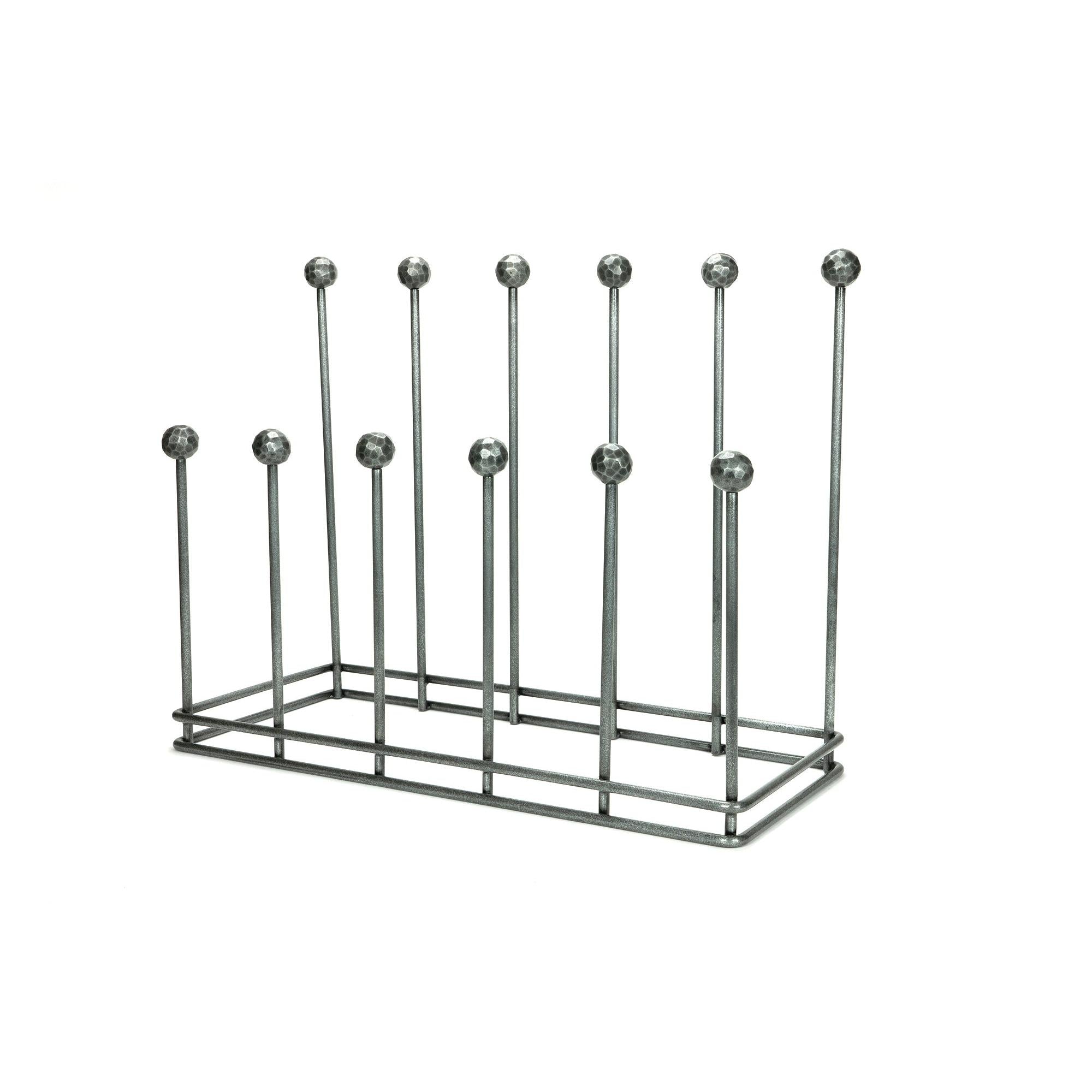 Pewter Six Pair Boot Rack | From The Anvil - Boot Stands & Racks - From The Anvil - Yester Home