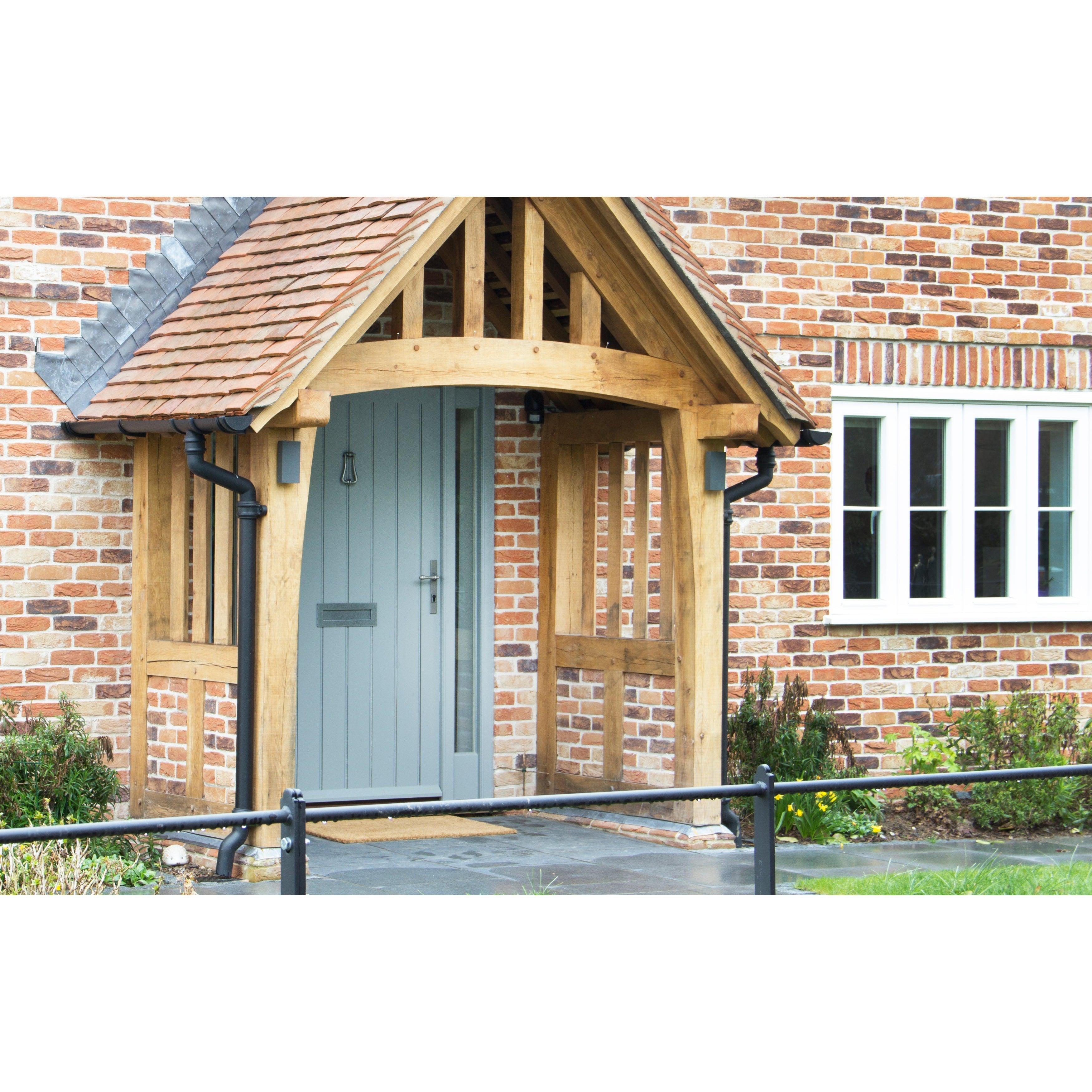 Pewter Slimline Art Deco Door Knocker | From The Anvil-Bolt-Through Door Knockers-Yester Home