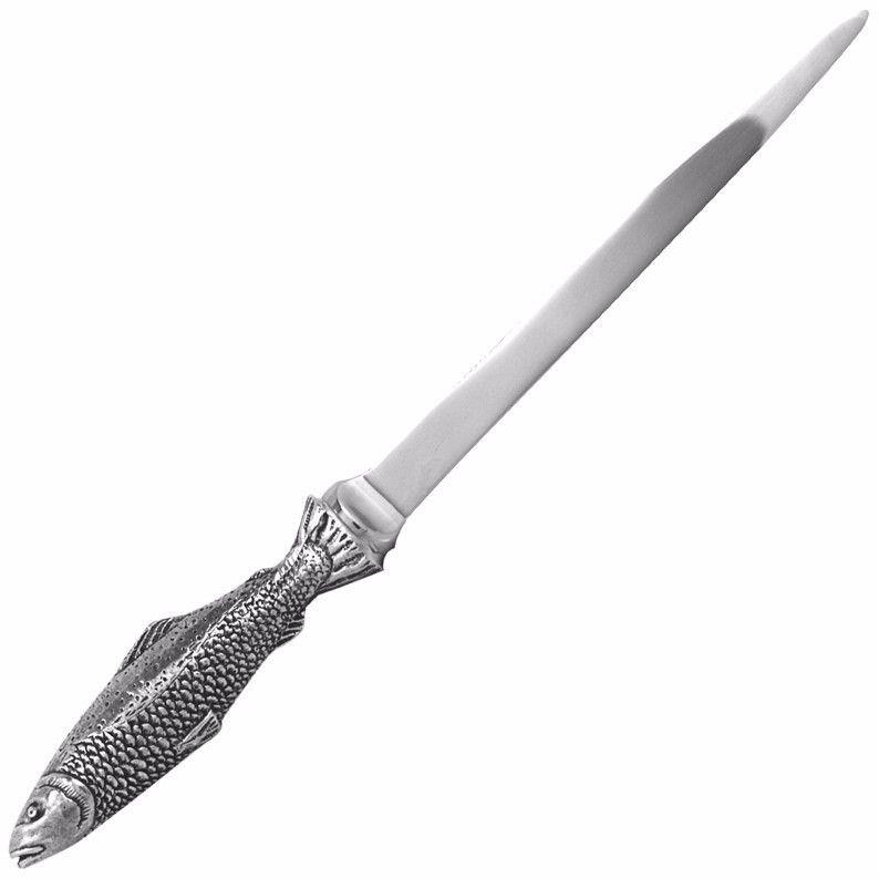 Pewter Trout Letter Opener-Letter Openers-Yester Home