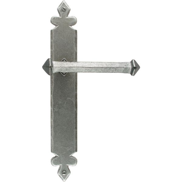 Pewter Tudor Lever Latch Set | From The Anvil-Lever Latch-Yester Home