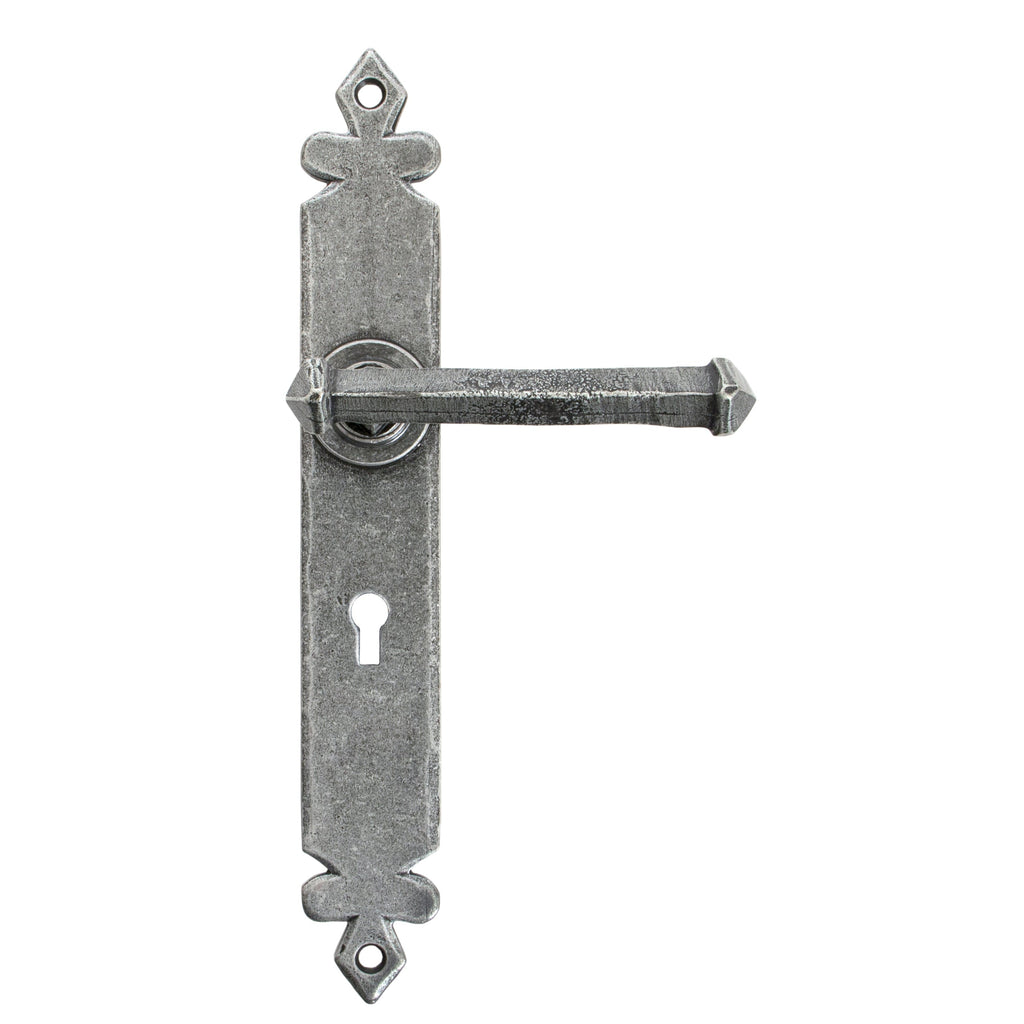 Pewter Tudor Lever Lock Set | From The Anvil-Lever Lock-Yester Home