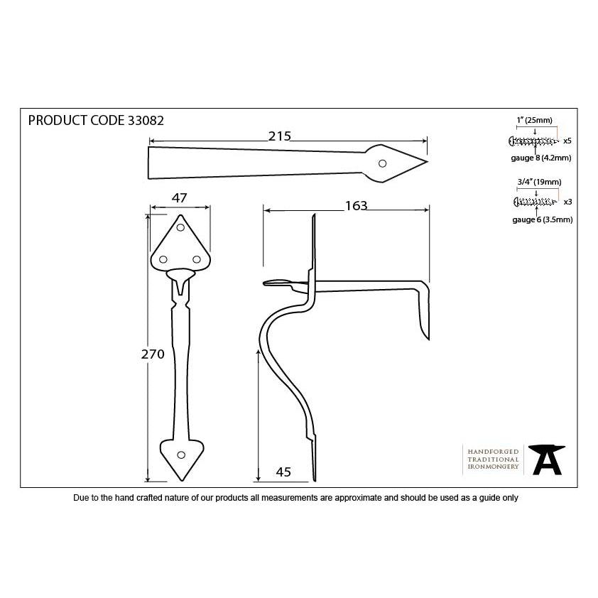 Pewter Tuscan Thumblatch | From The Anvil-Thumblatches-Yester Home