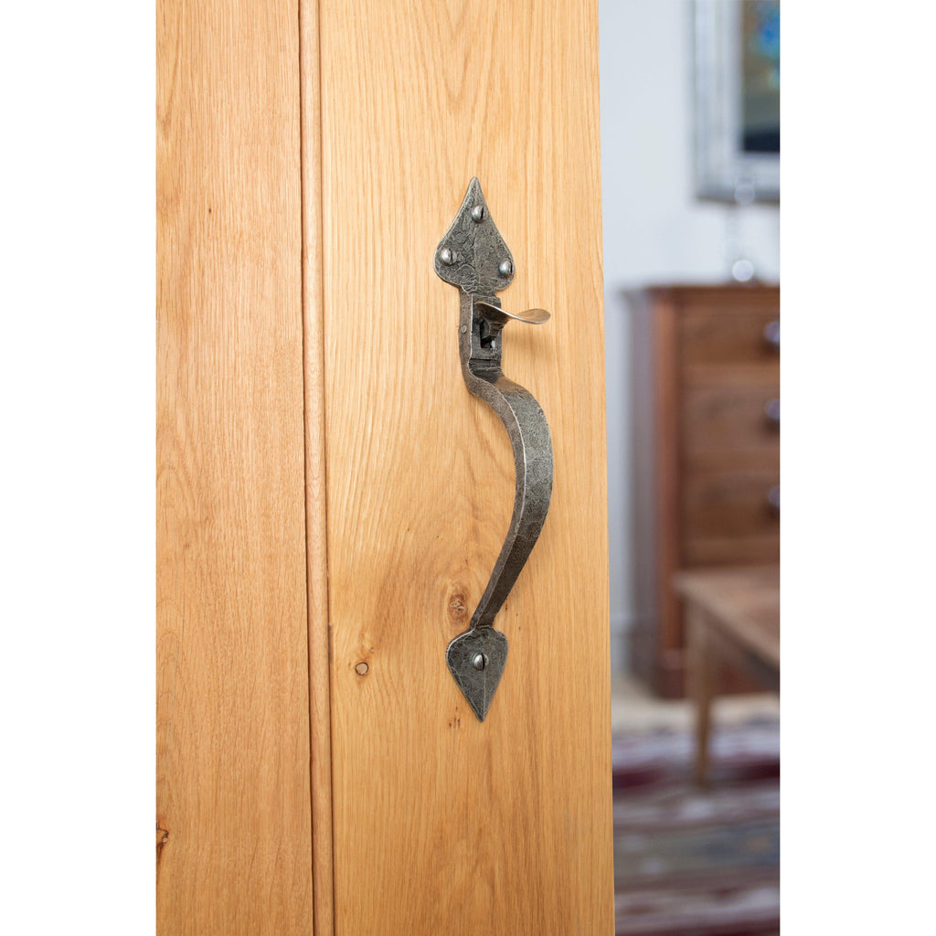 Pewter Tuscan Thumblatch | From The Anvil-Thumblatches-Yester Home