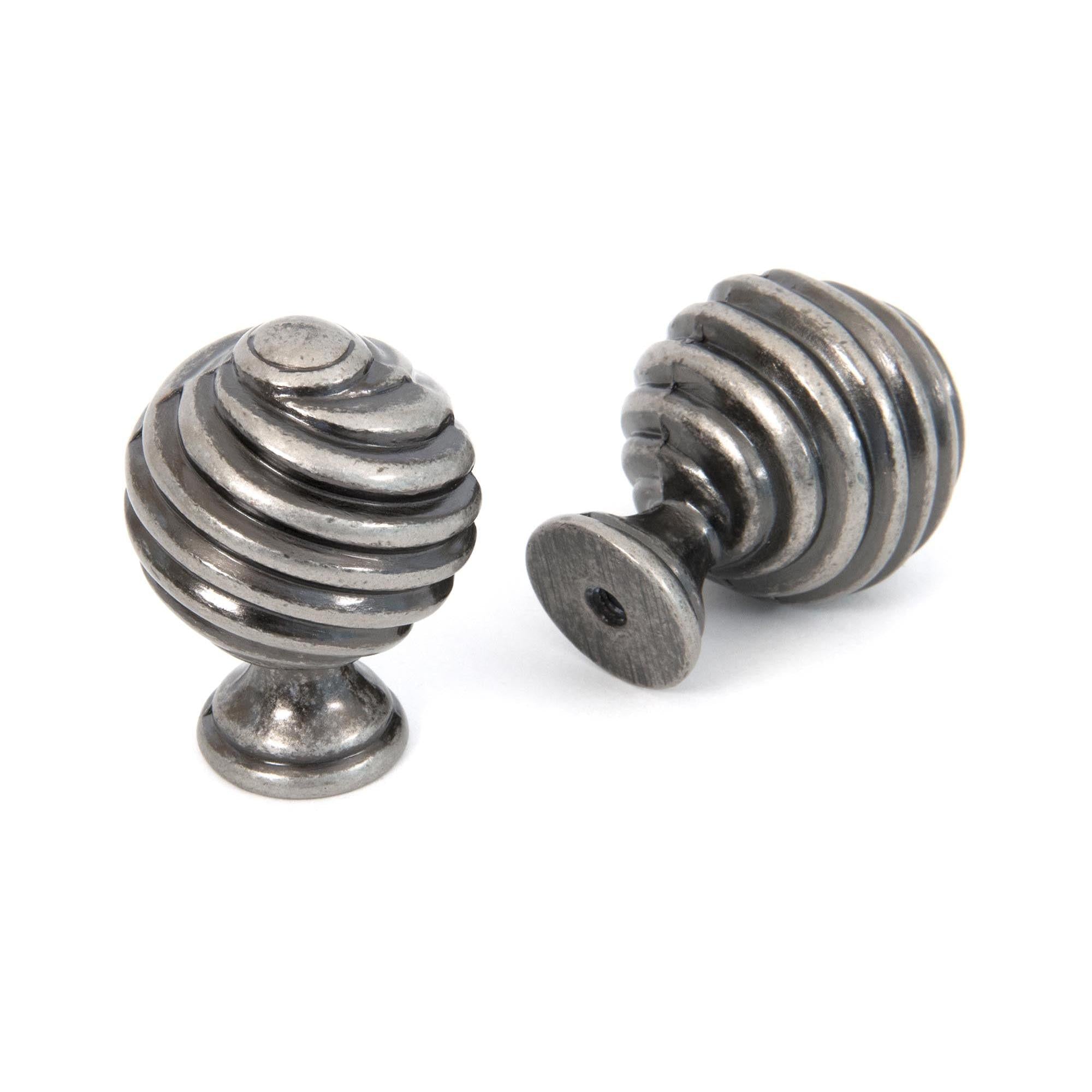 Pewter Twist Cabinet Knob | From The Anvil - Cabinet Knobs - From The Anvil - Yester Home