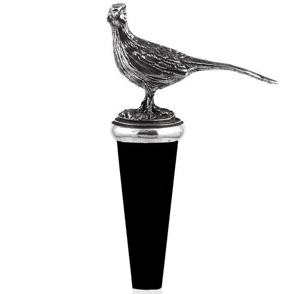 Pheasant Pewter Wine Bottle Stopper-Wine Bottle Stopper-Yester Home