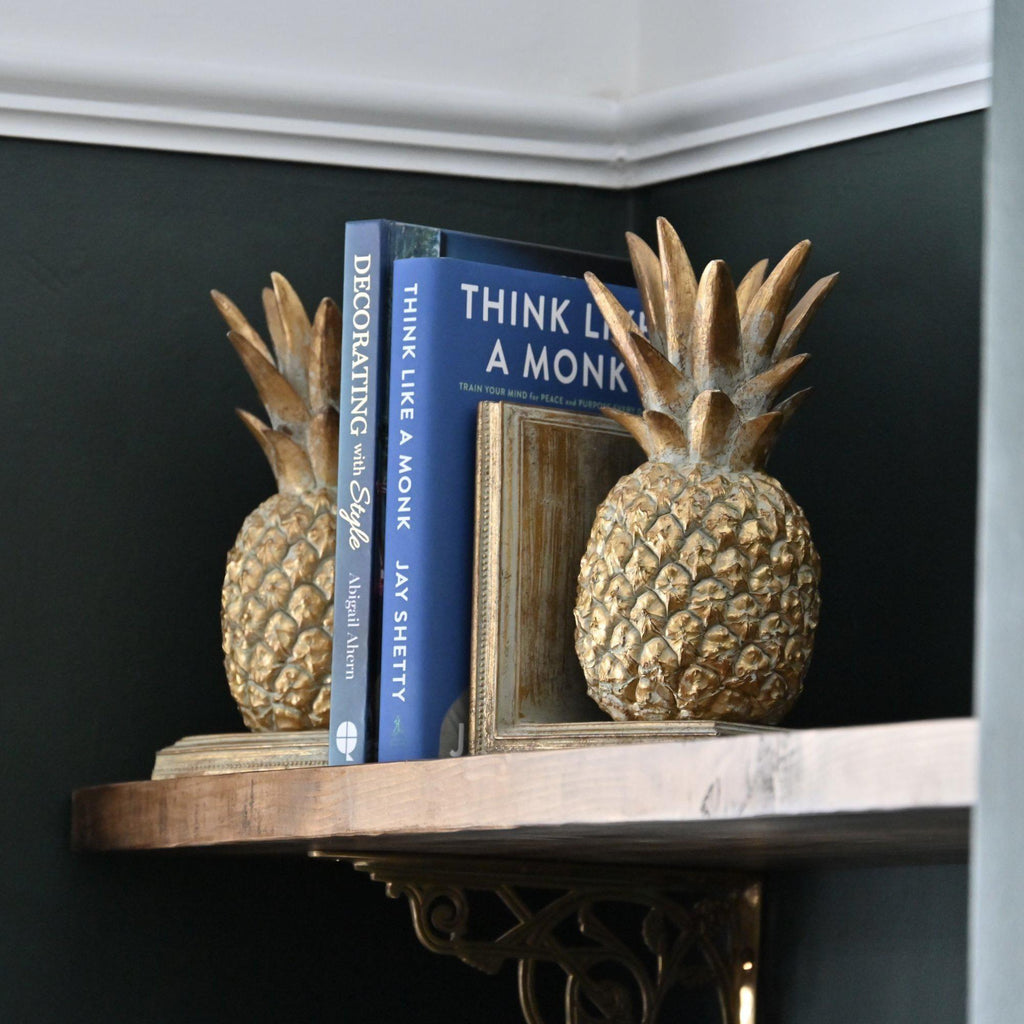 Pineapple Bookends-Bookends-Yester Home