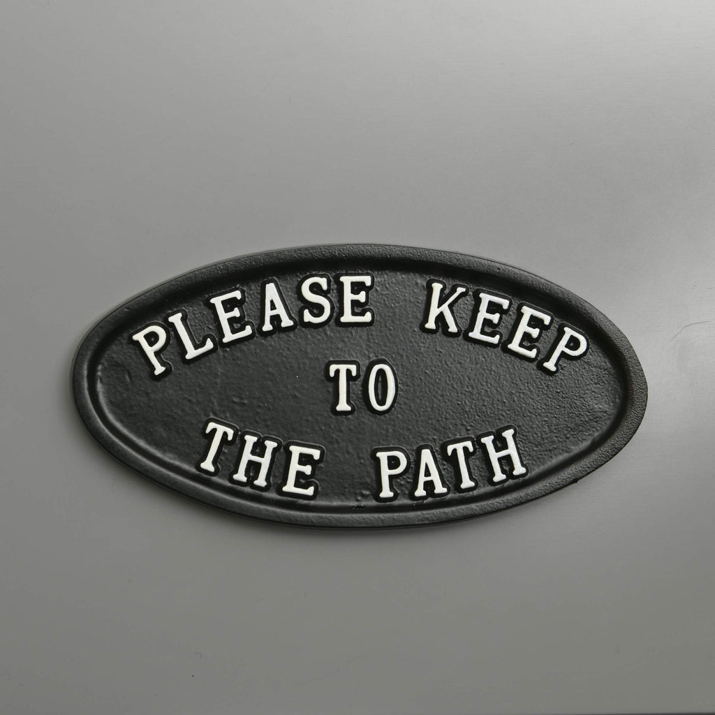 Please Keep To The Path Sign-Informative Signs-Yester Home