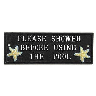 Please Shower Before Using The Pool Sign-Informative Signs-Yester Home