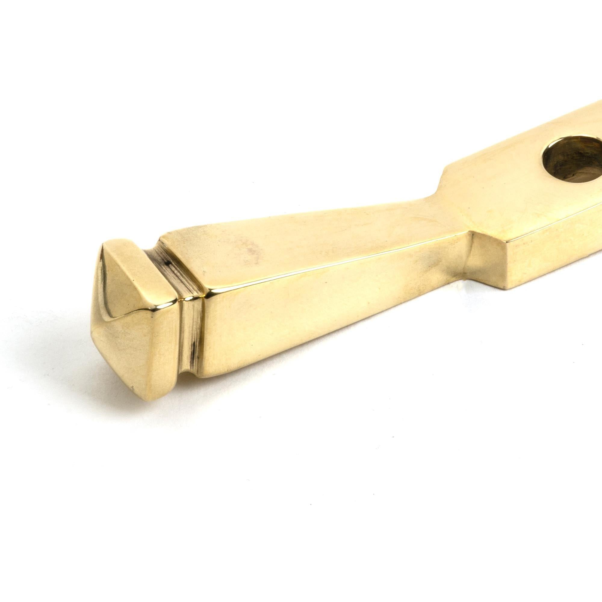 Polished Brass 10" Avon Stay | From The Anvil - Stays - From The Anvil - Yester Home
