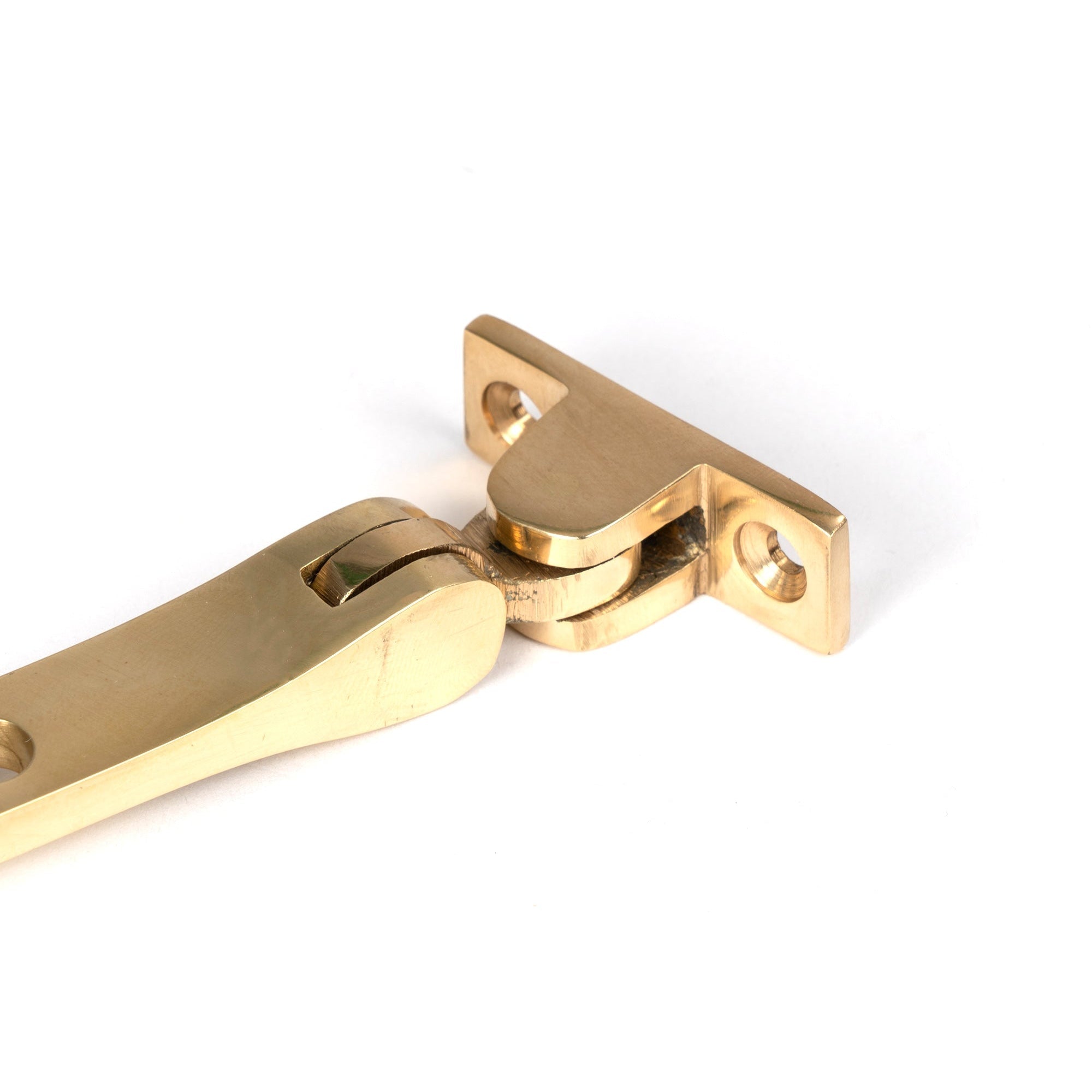 Polished Brass 10" Brompton Stay | From The Anvil-Stays-Yester Home