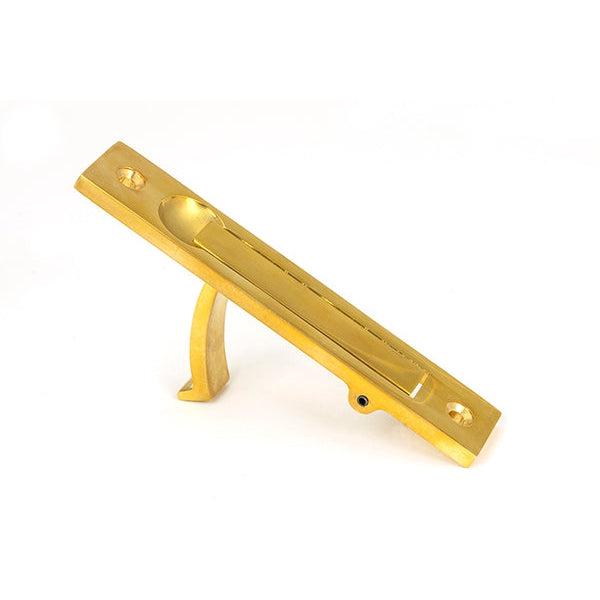 Polished Brass 125mm x 25mm Edge Pull | From The Anvil-Cabinet Pulls-Yester Home