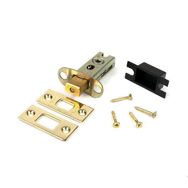 Polished Brass 2½" Heavy Duty Tubular Deadbolt - Deadlocks & Deadbolts - From The Anvil - Yester Home